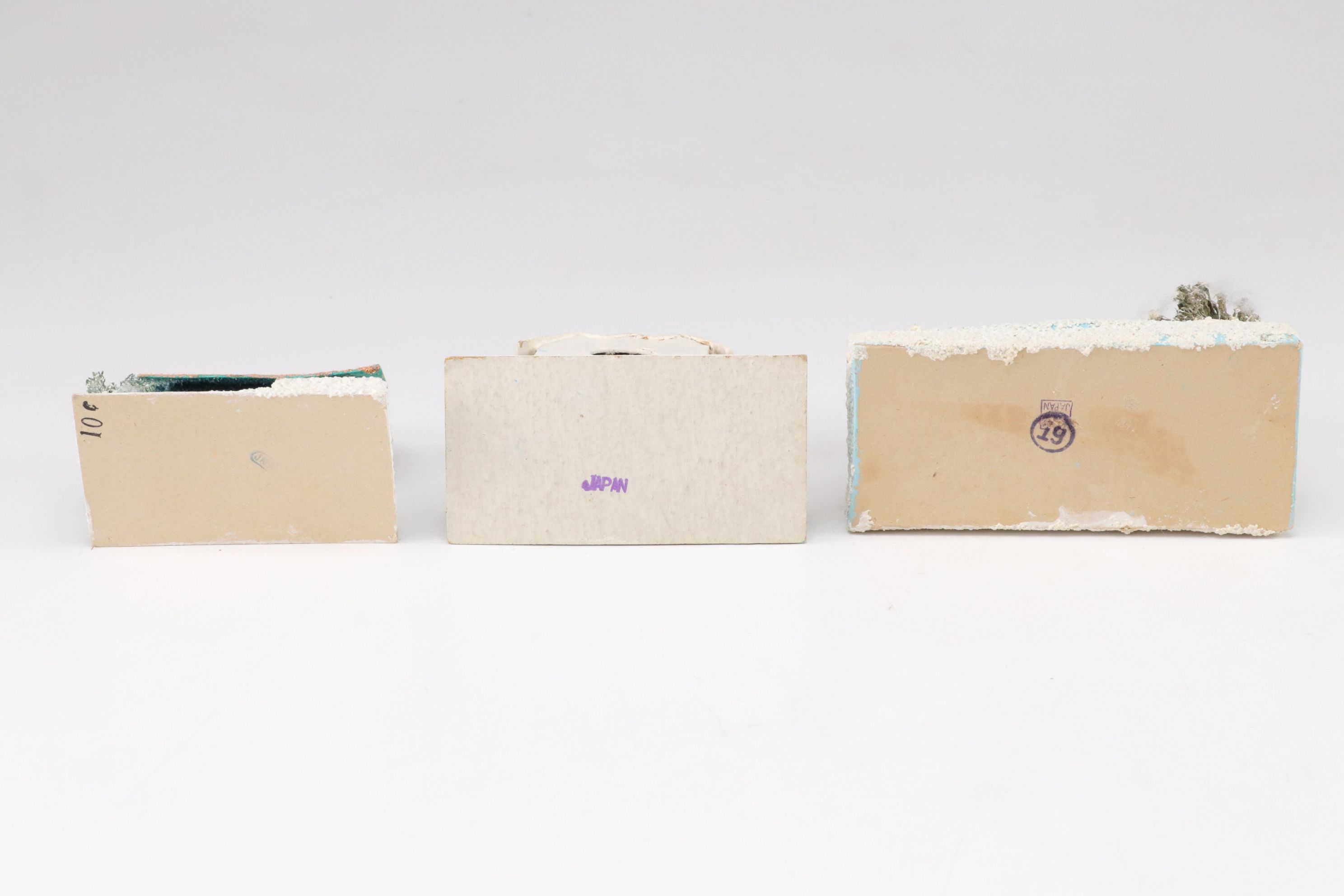 Japanese and Other Putz Christmas Village Houses, Mid-Late 20th C.