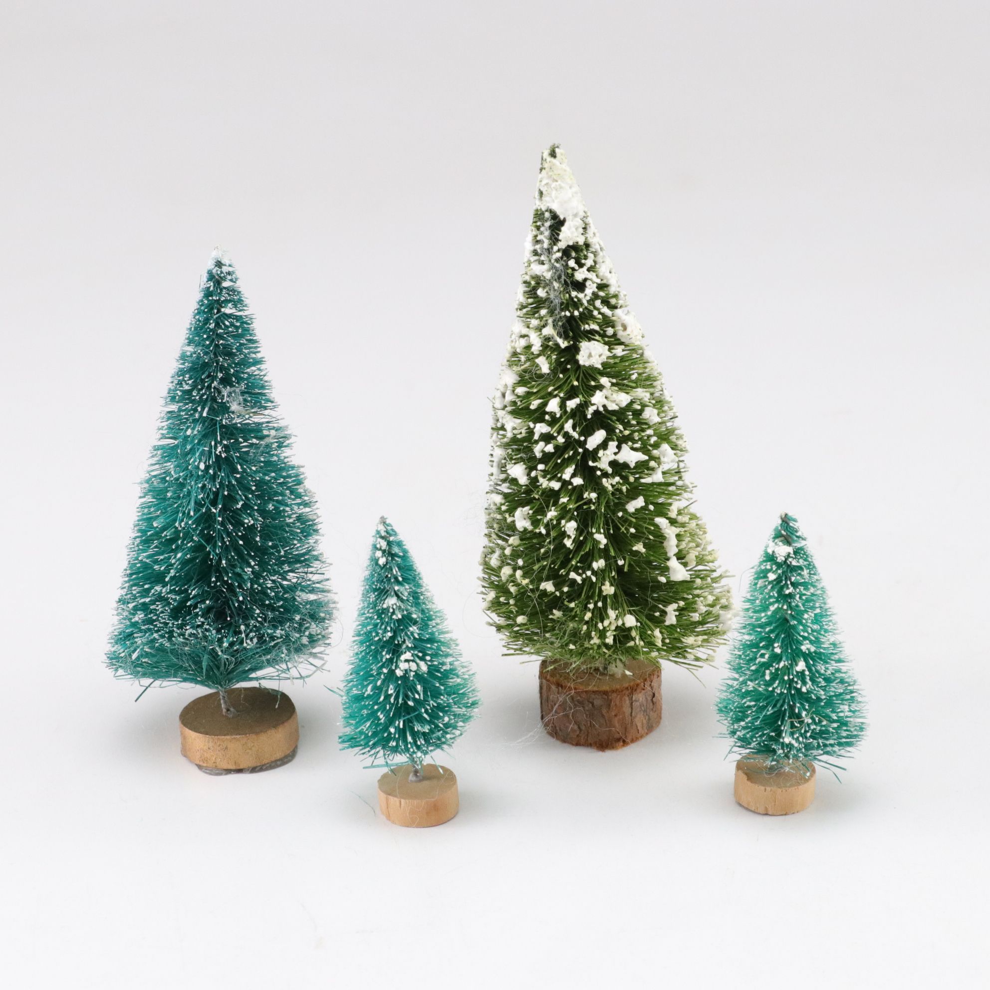 Japanese and Other Putz Christmas Village Houses, Mid-Late 20th C.