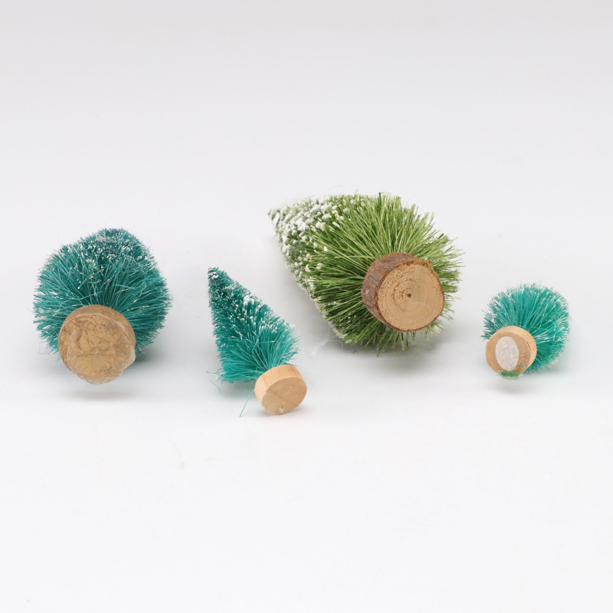 Japanese and Other Putz Christmas Village Houses, Mid-Late 20th C.