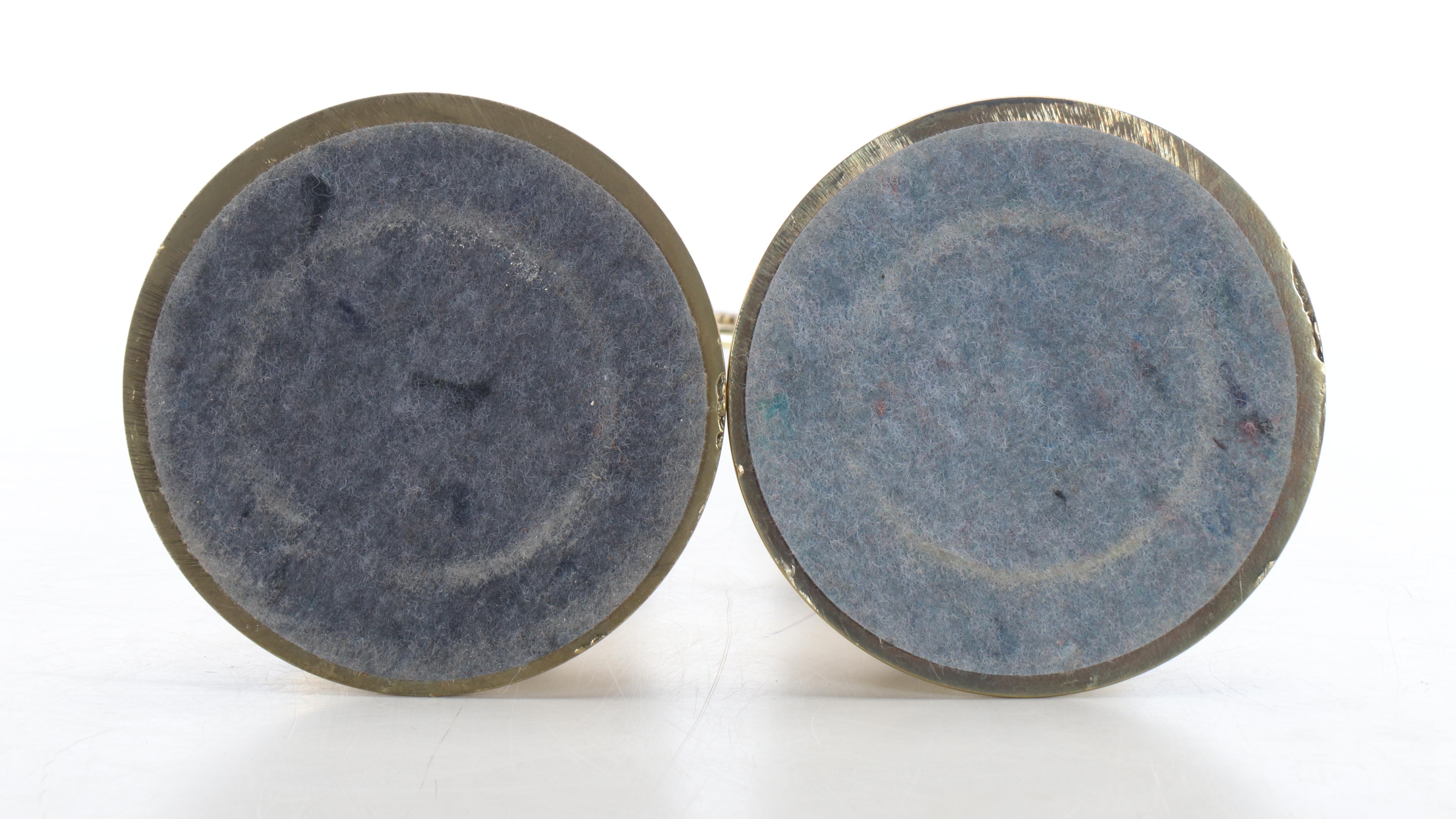 Pair of Lacquered Brass Table Lamps, 21st Century