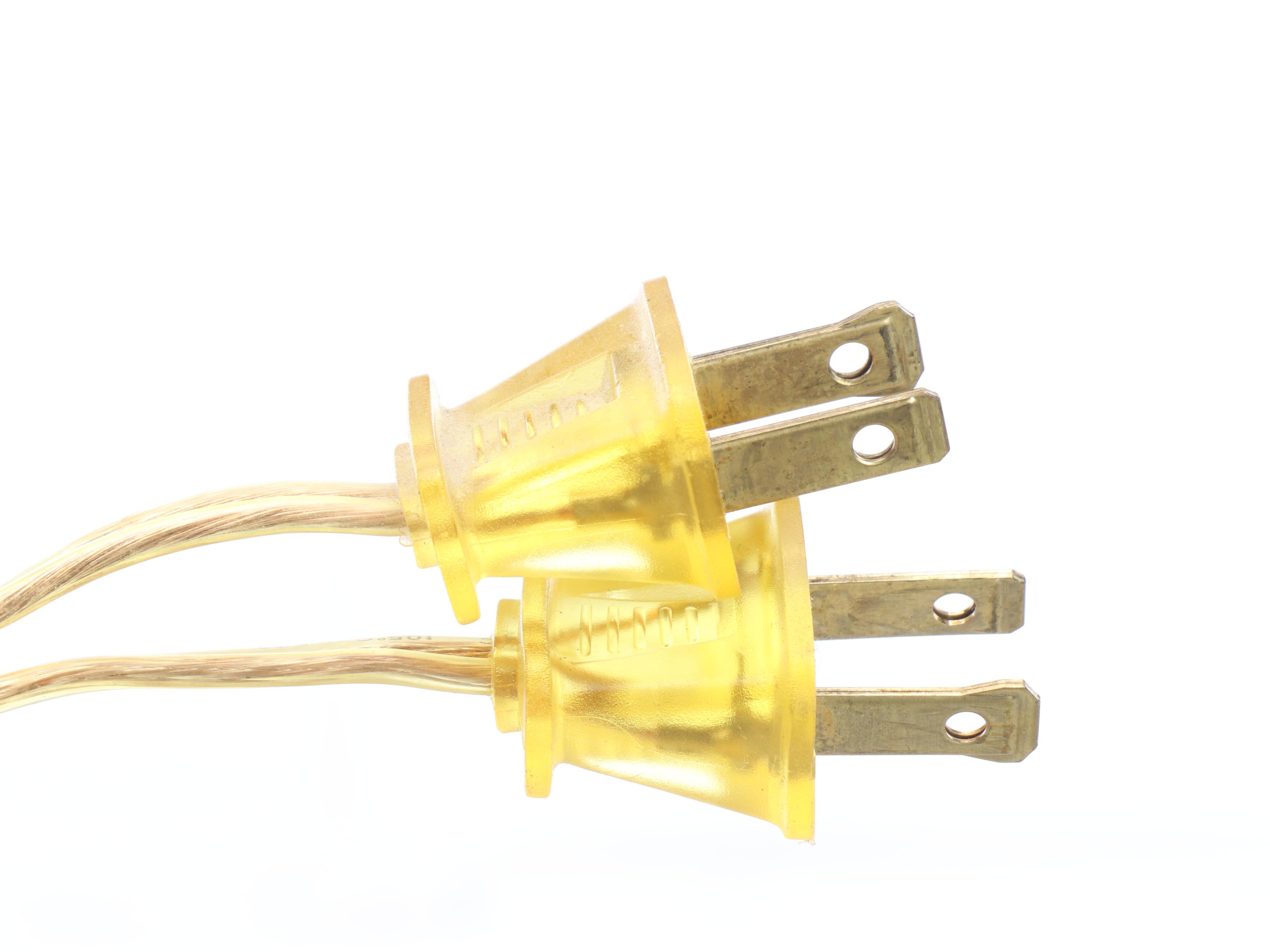 Pair of Lacquered Brass Table Lamps, 21st Century