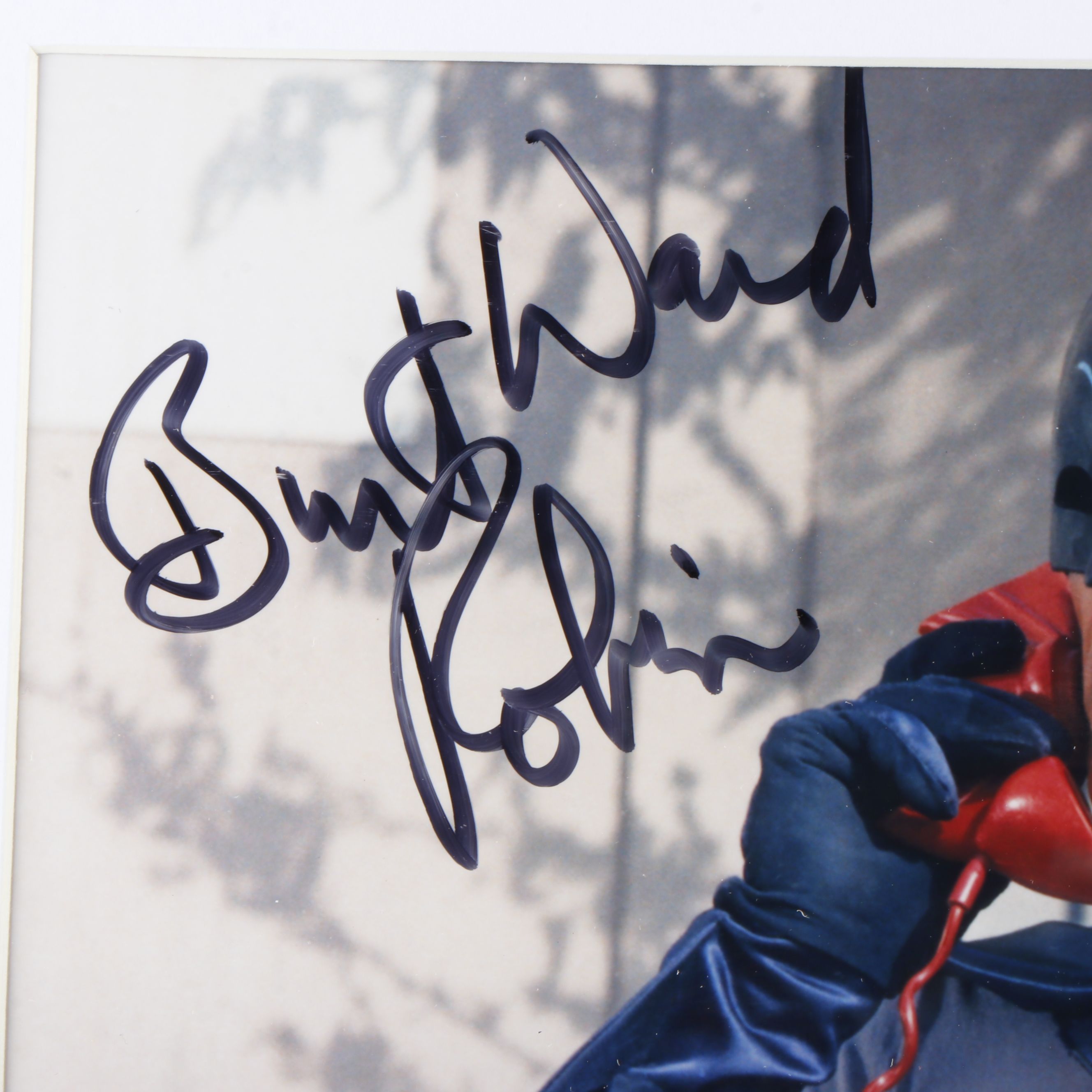 Burt Ward Signed “Batman and Robin” Print in Matted Frame, PSA
