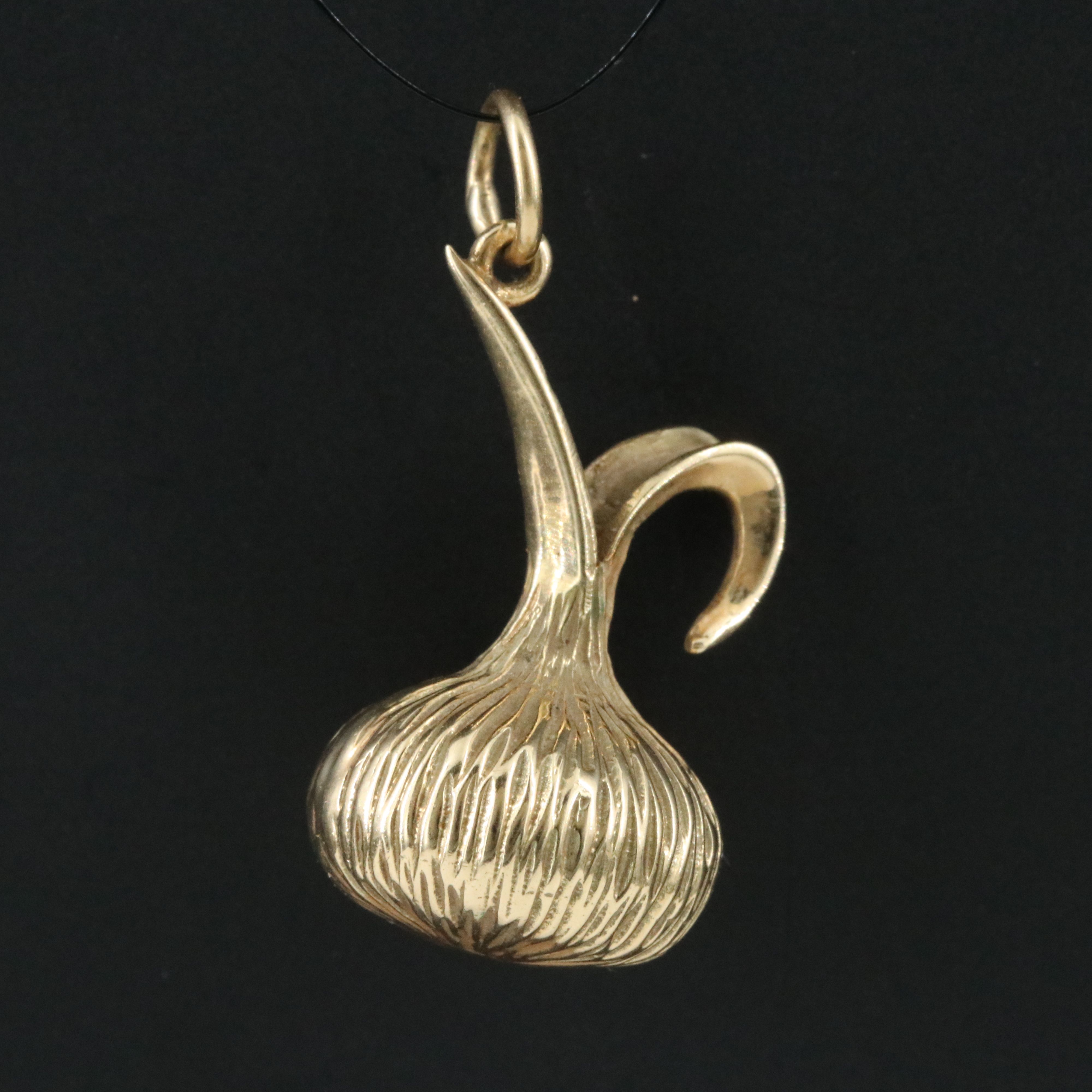 14K Onion Charm Pendant
