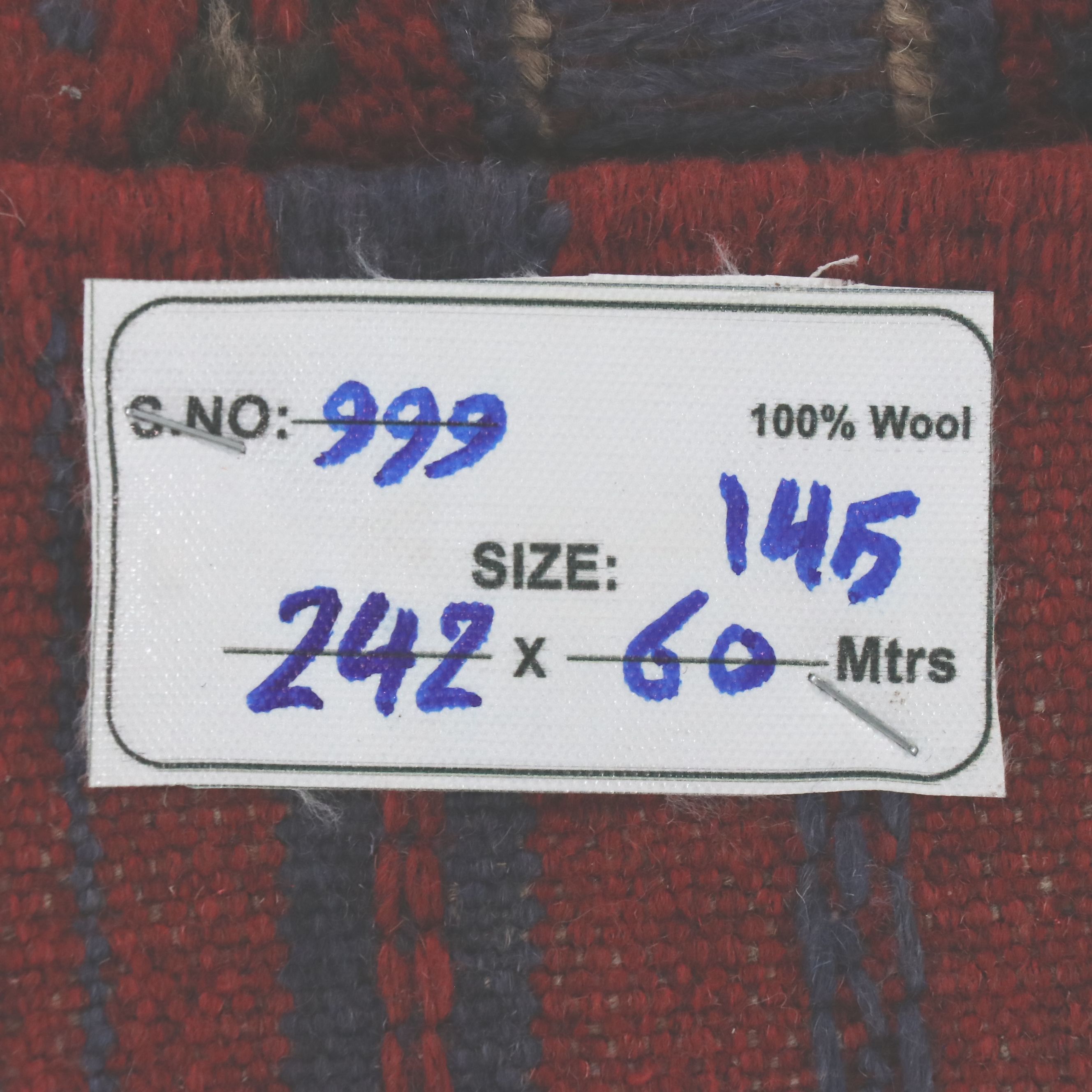 1'11 x 8' Handwoven Afghan Mashwani Carpet Runner