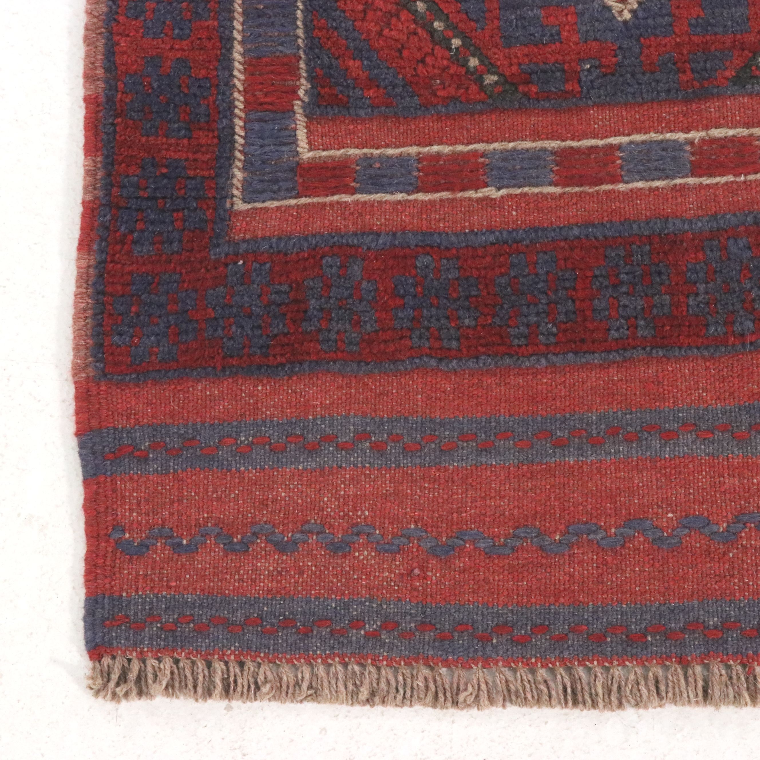 1'11 x 8' Handwoven Afghan Mashwani Carpet Runner