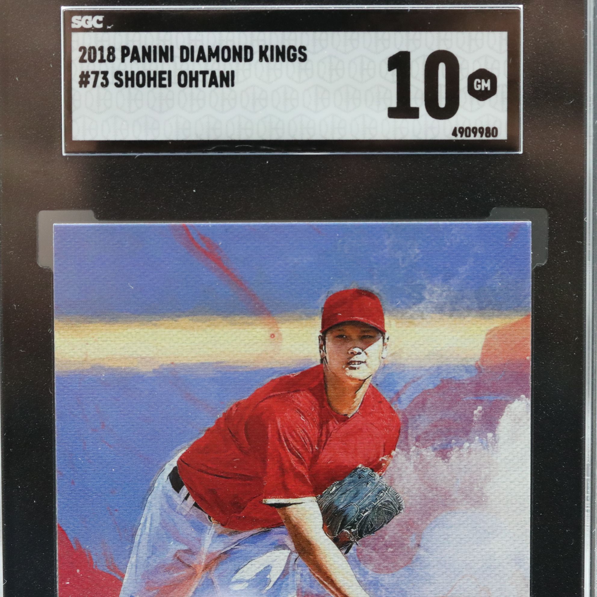 2018 Diamond Kings Shohei Ohtani Rookie Baseball Card Graded SGC 10