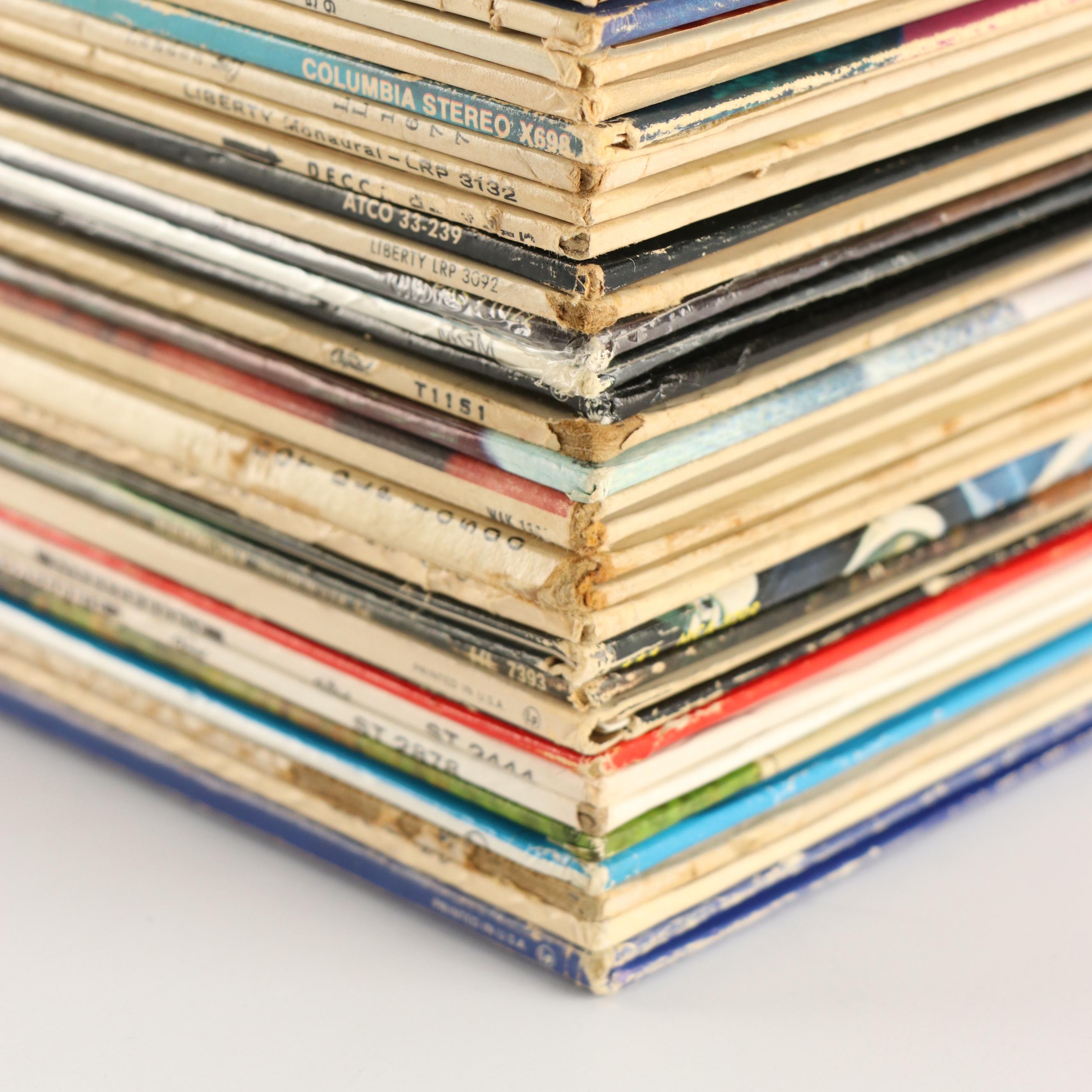 Frank Sinatra, Nat King Cole and More Vinyl Records, Mid-20th Century