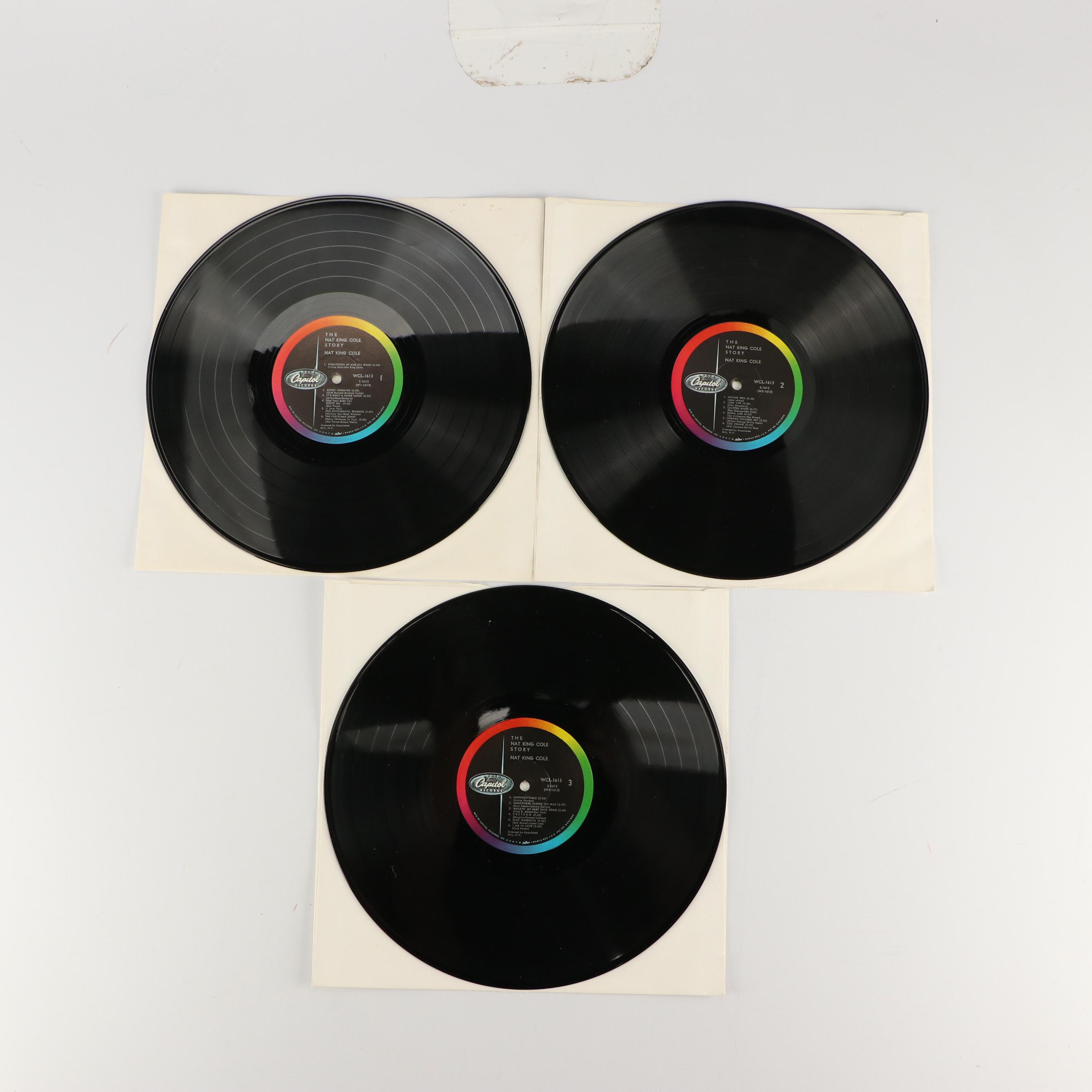 Frank Sinatra, Nat King Cole and More Vinyl Records, Mid-20th Century