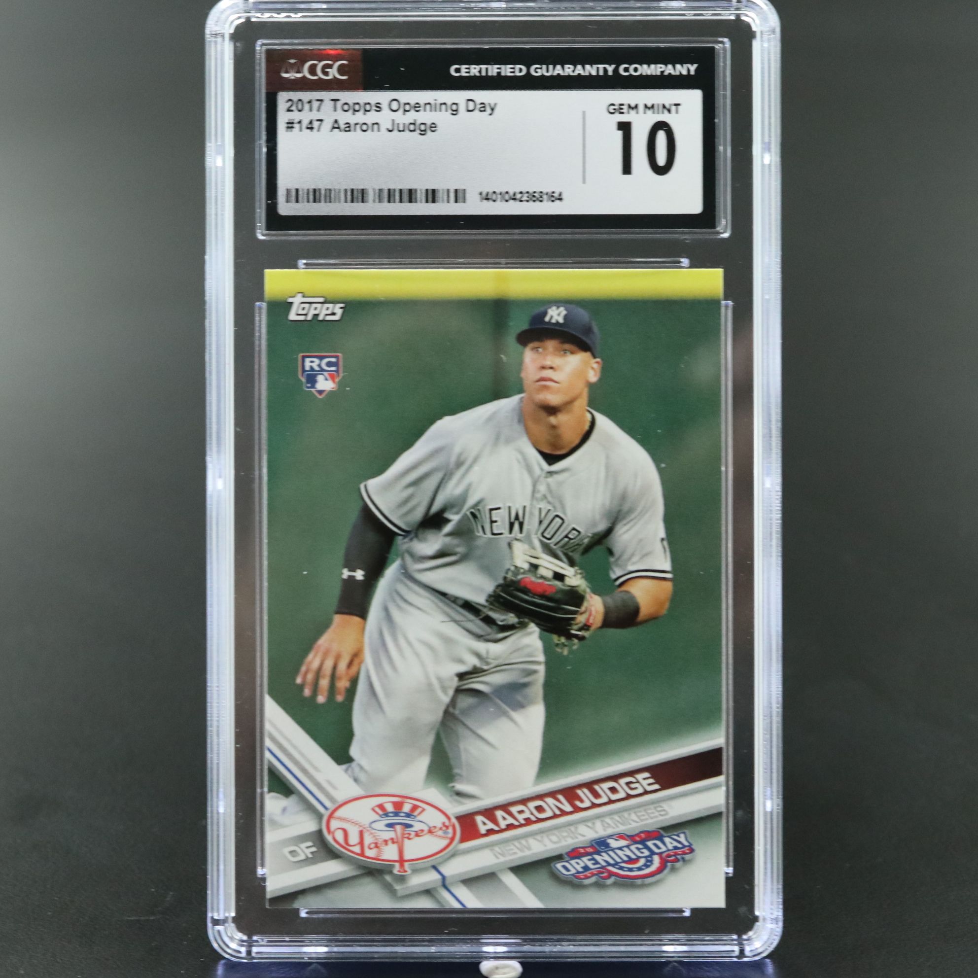 2017 Topps Opening Day Aaron Judge Rookie Baseball Card Graded CGC 10