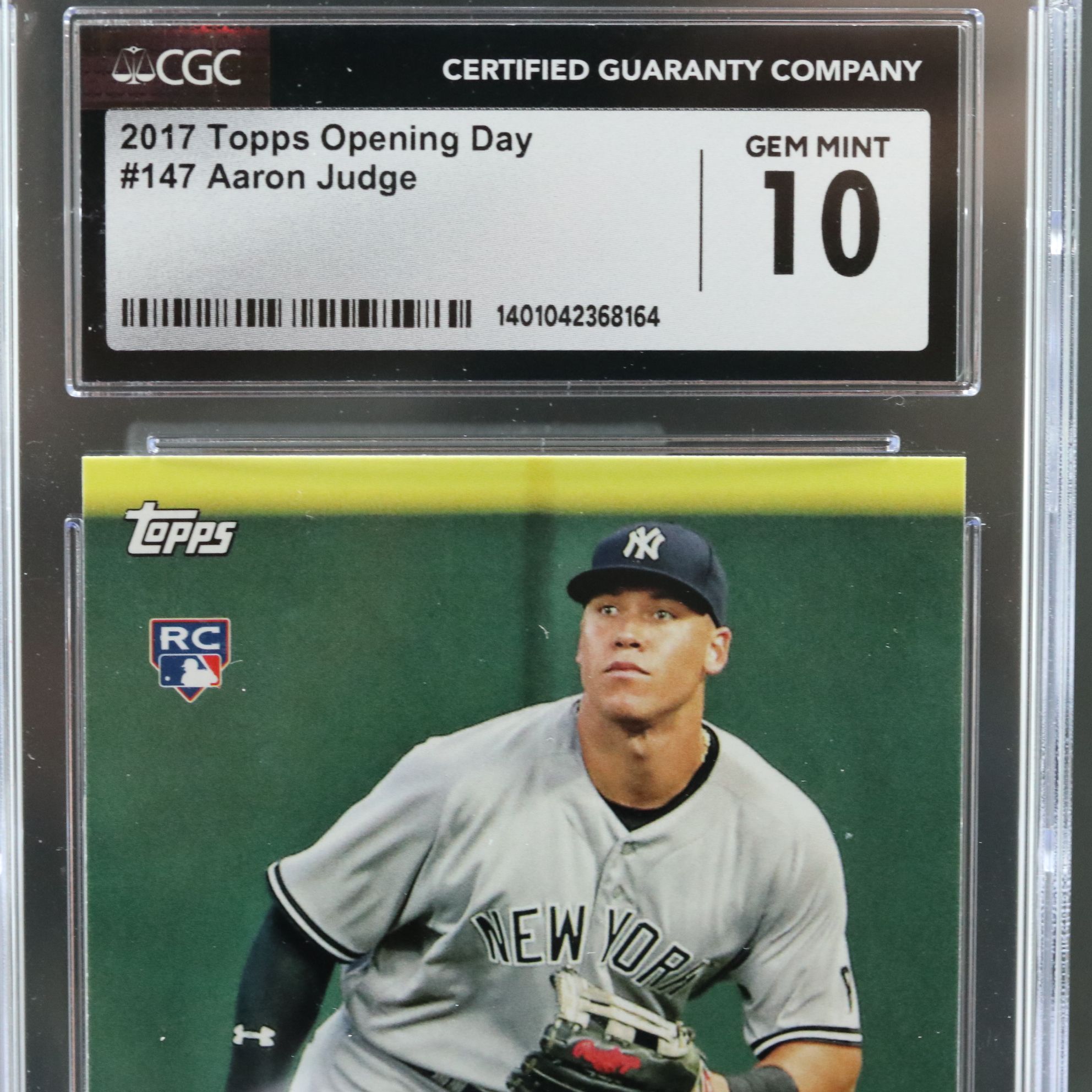 2017 Topps Opening Day Aaron Judge Rookie Baseball Card Graded CGC 10