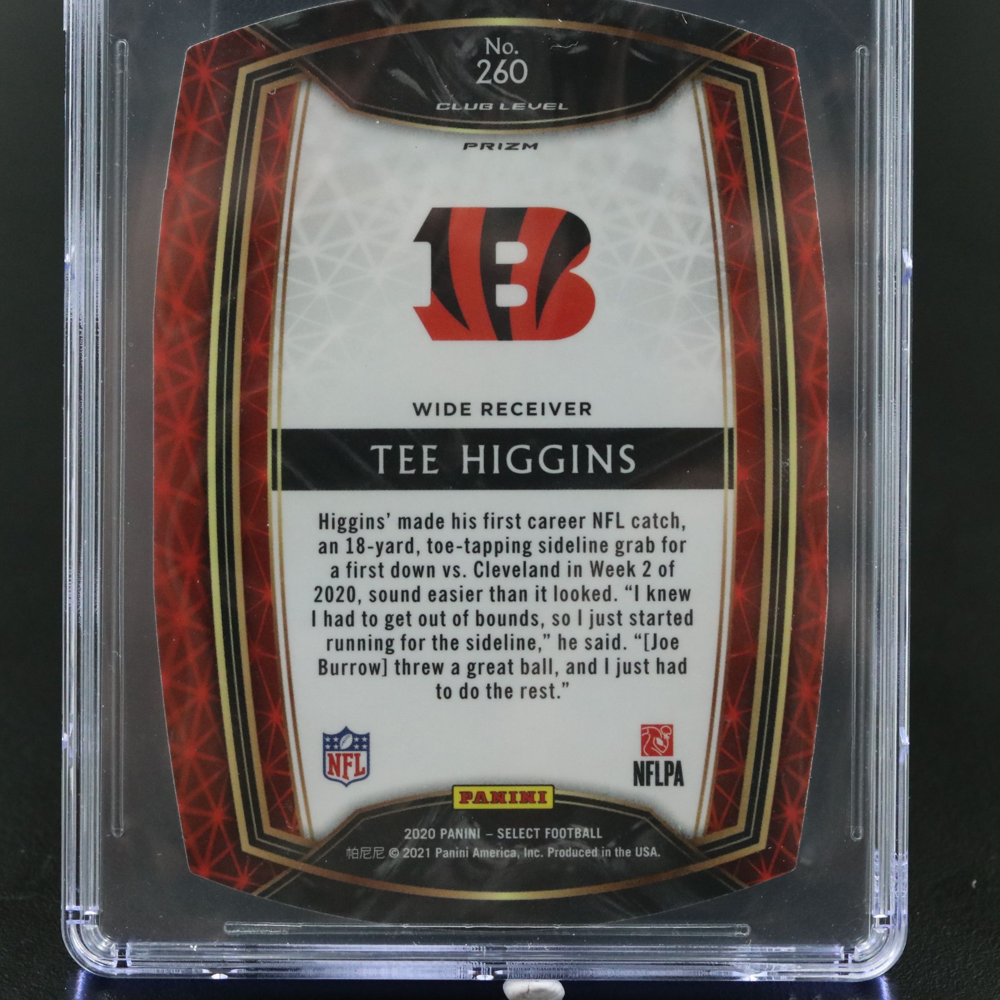 2020 Select Tee Higgins Neon Green Die-Cut Rookie Baseball Card Graded CSG 10