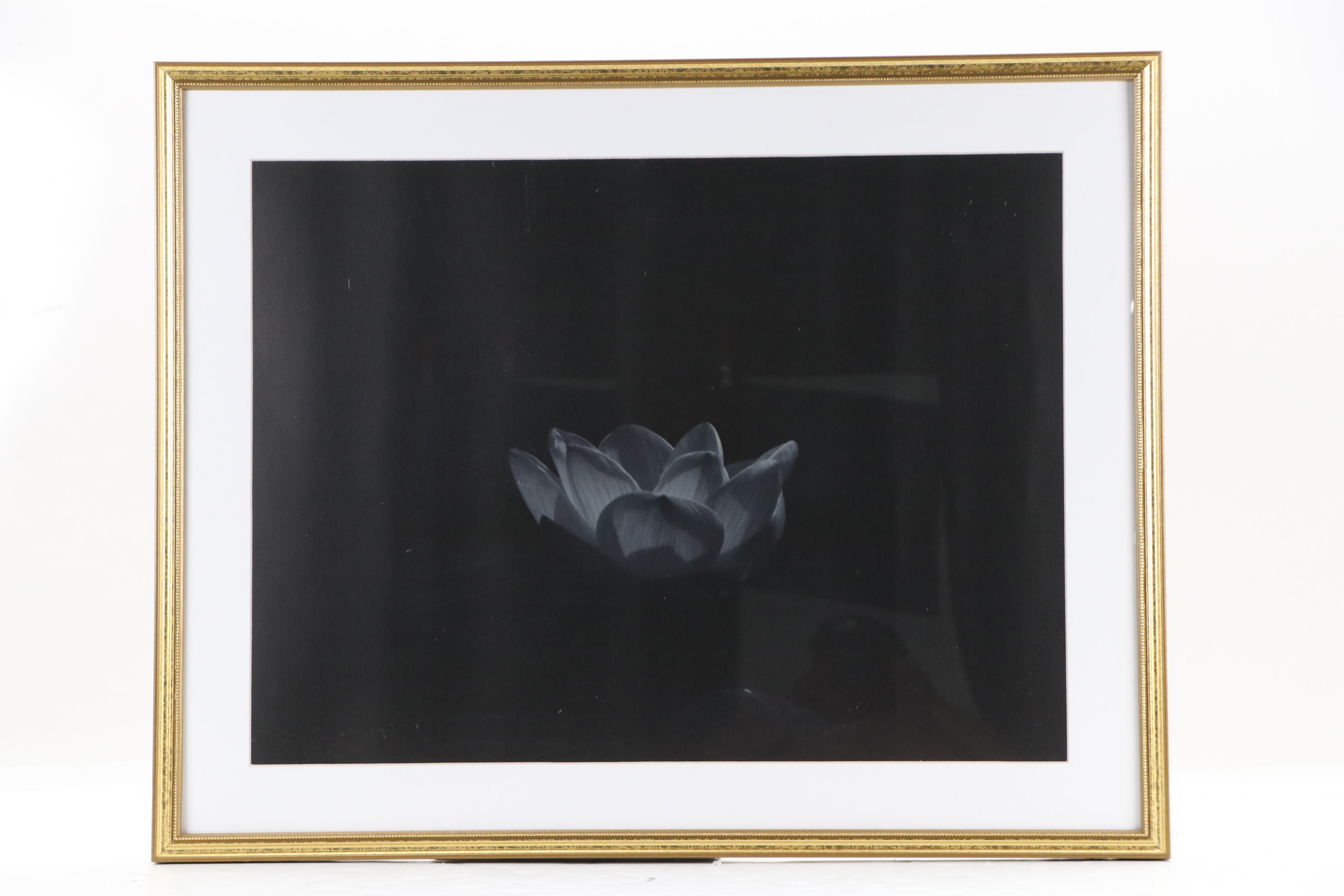 Offset Lithograph After Victoria Borges of Woman and Giclée of Lotus