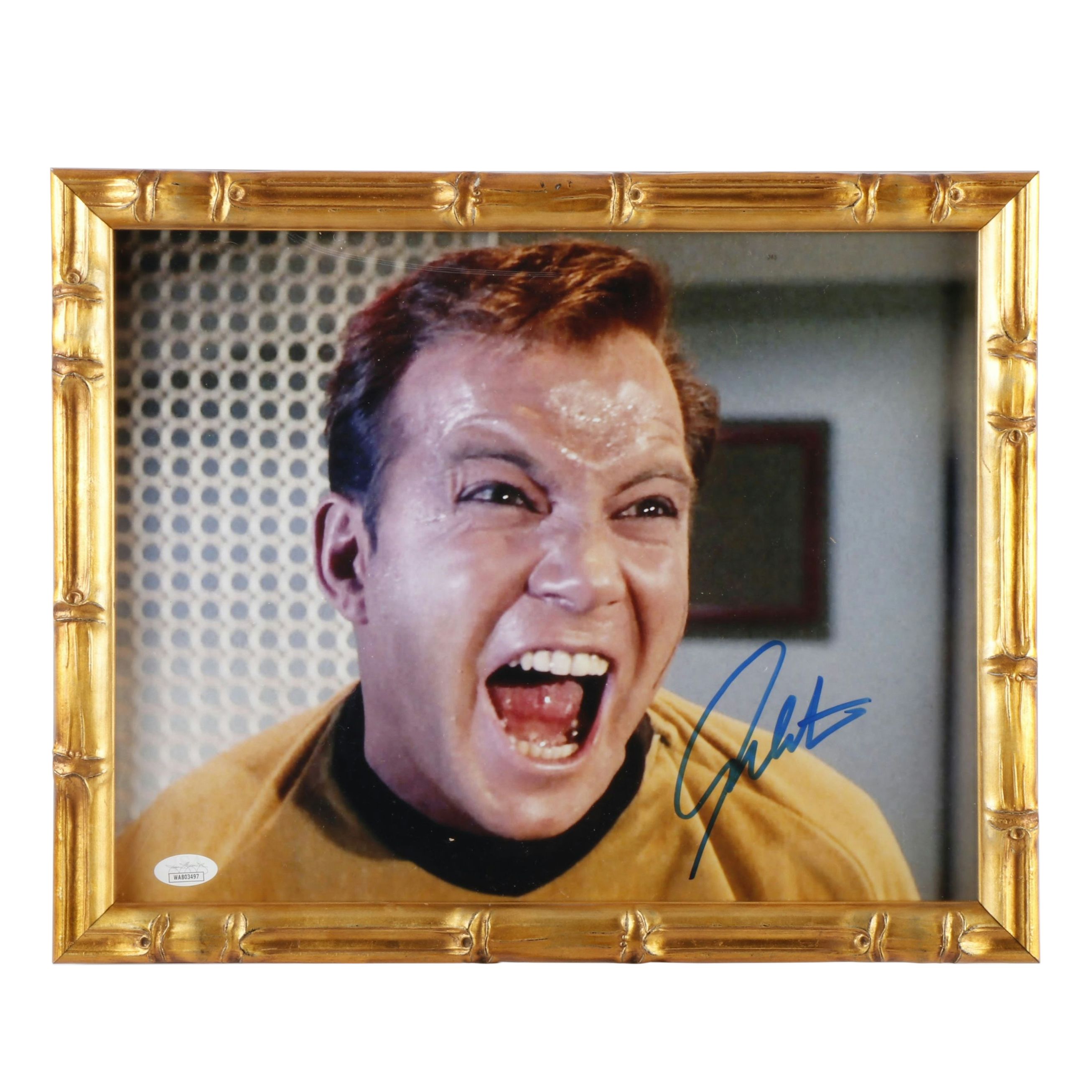 William Shatner Signed “Star Trek” Framed Print, JSA