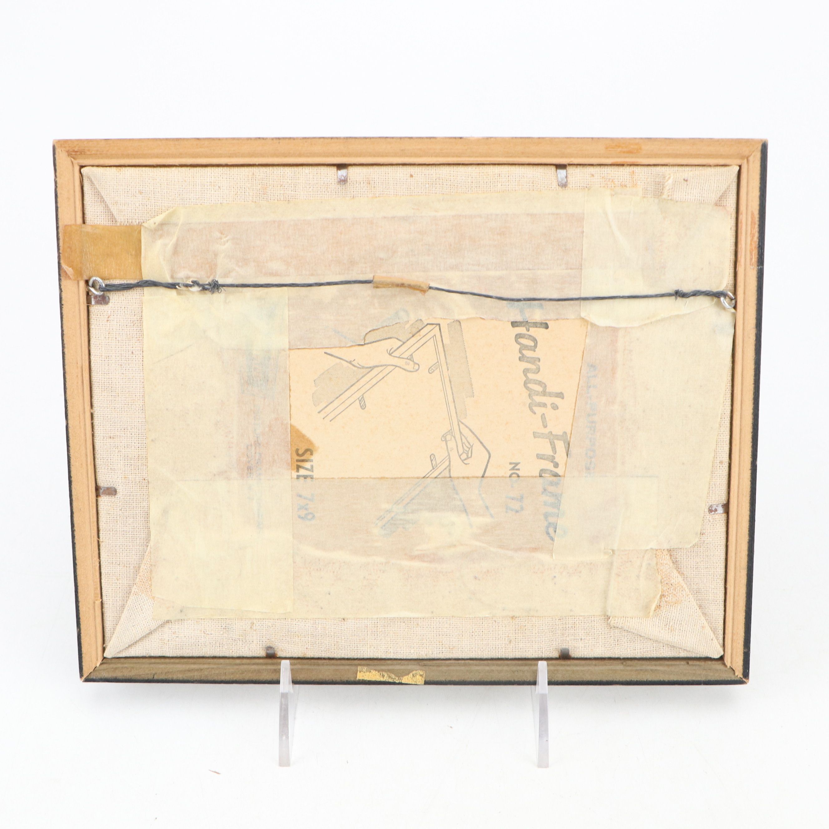 Handmade Cross-Stitch Panels of Antique Automobiles, Mid to Late 20th Century