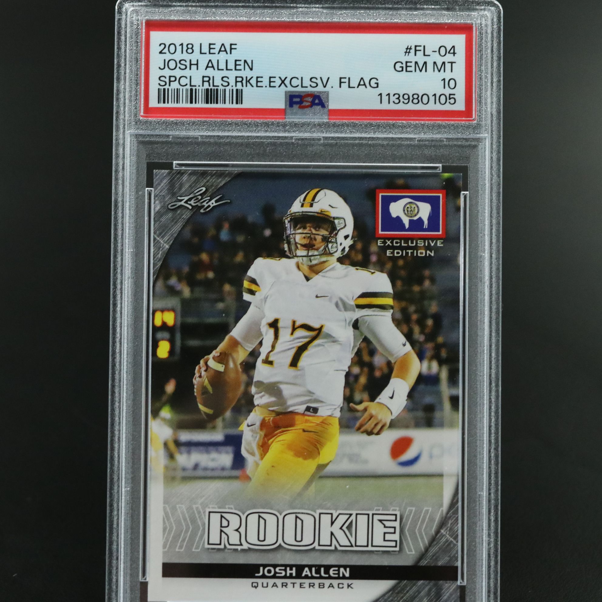 2018 Leaf Special Release Josh Allen Exclusive Edition Flags Rookie Card PSA 10