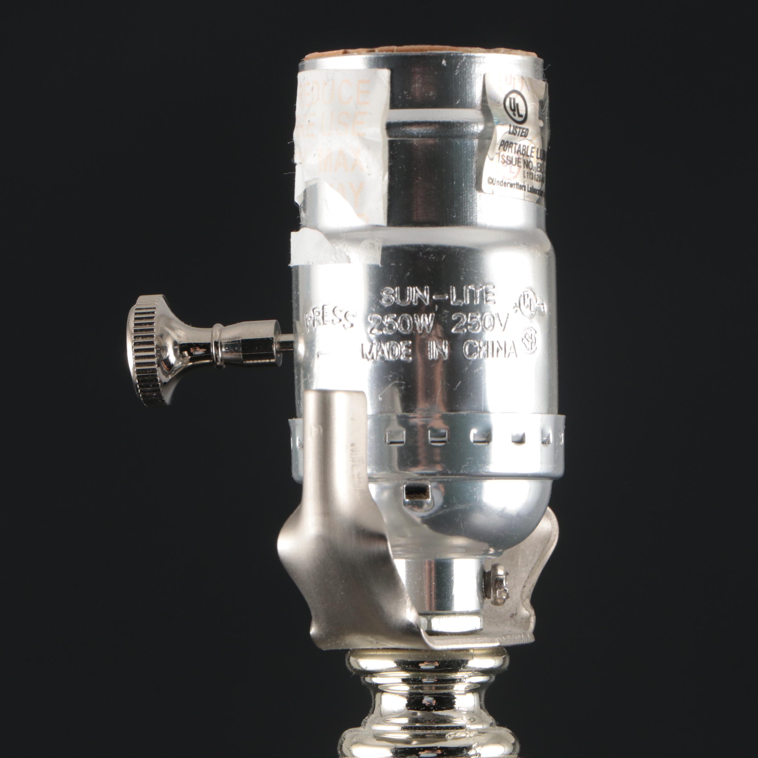 Mid Century Modern Style Glitter Glass Table Lamp, 21st Century