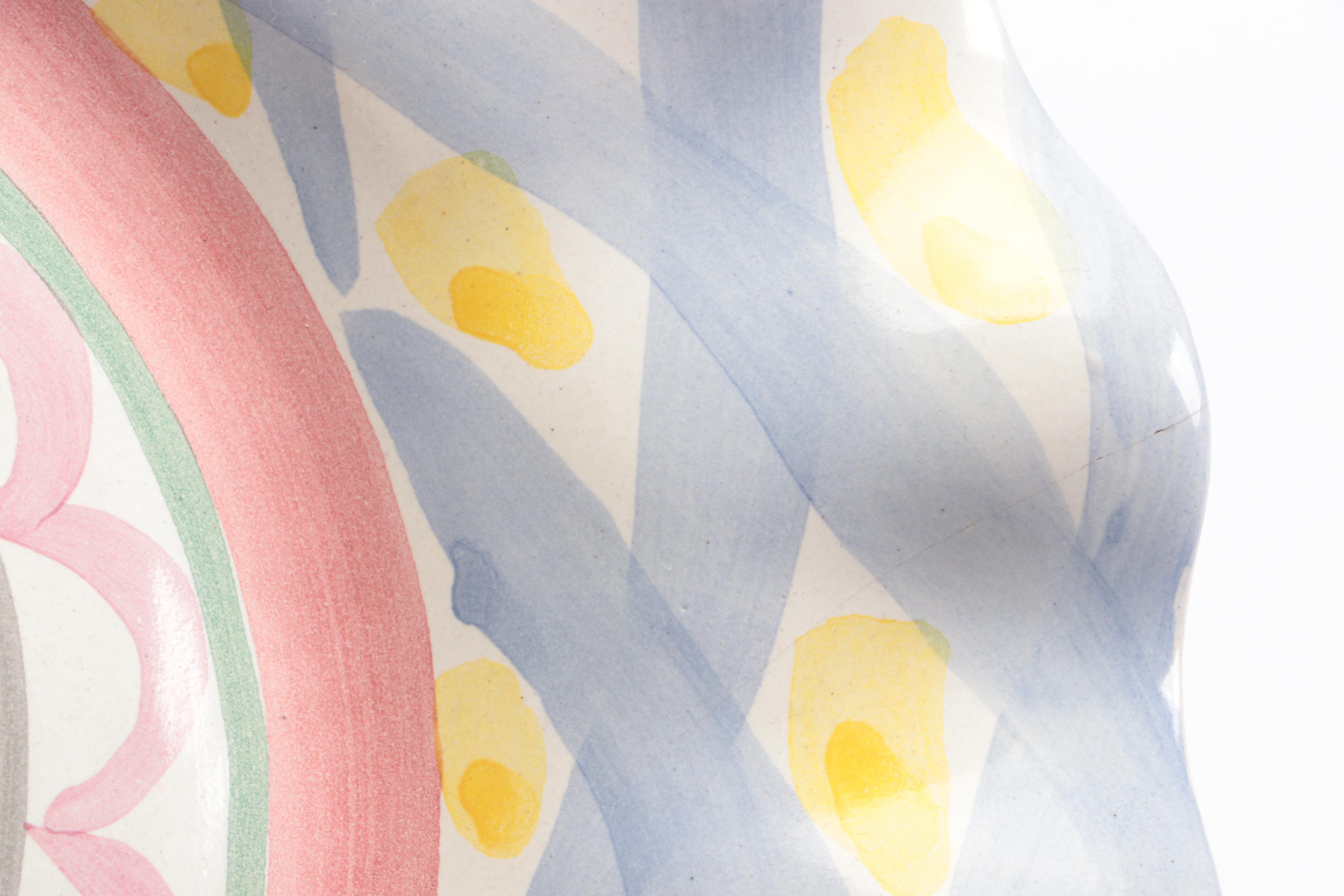 MacKenzie-Childs "Aalsmeer" Ceramic Dinner Plates, Mug, and Tumbler