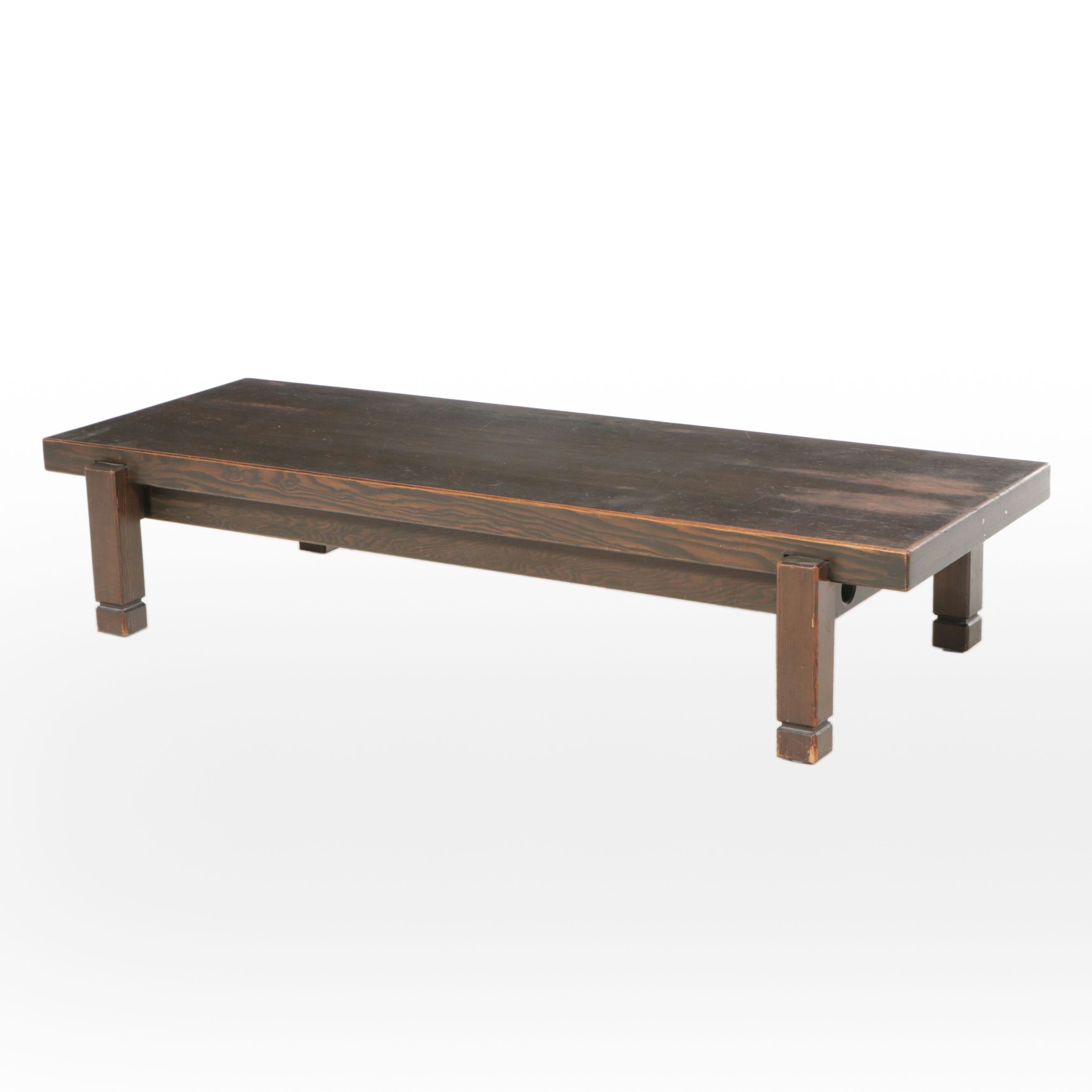 Klaus Rausch for Rausch Collection "St. Moritz" Brutalist Style Hemlock Table