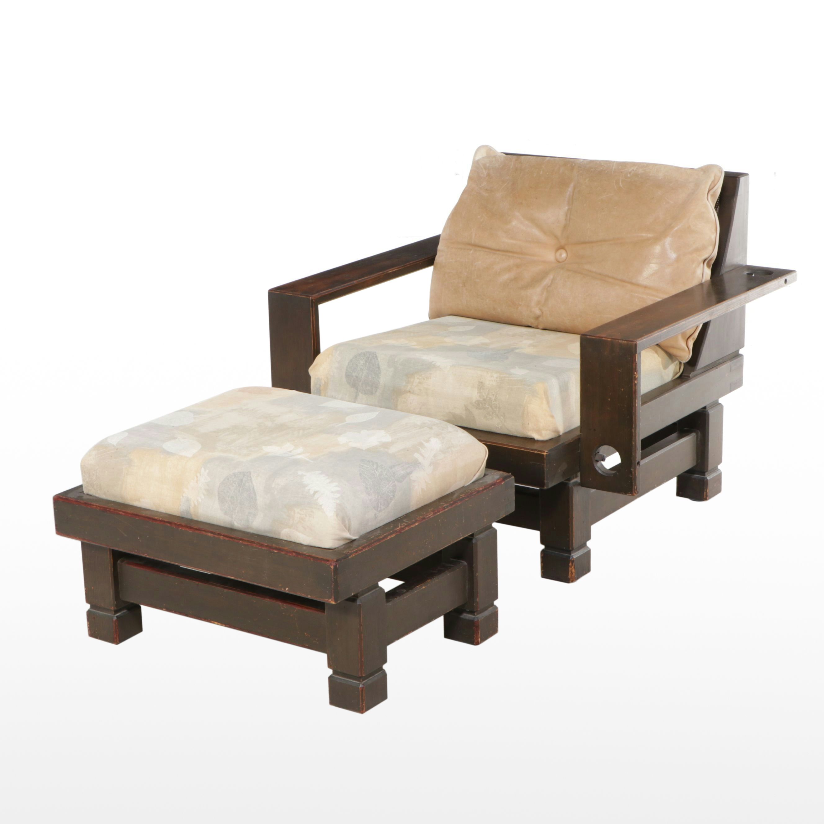 Klaus Rausch for Rausch Collection "St. Moritz" Armchair and Ottoman