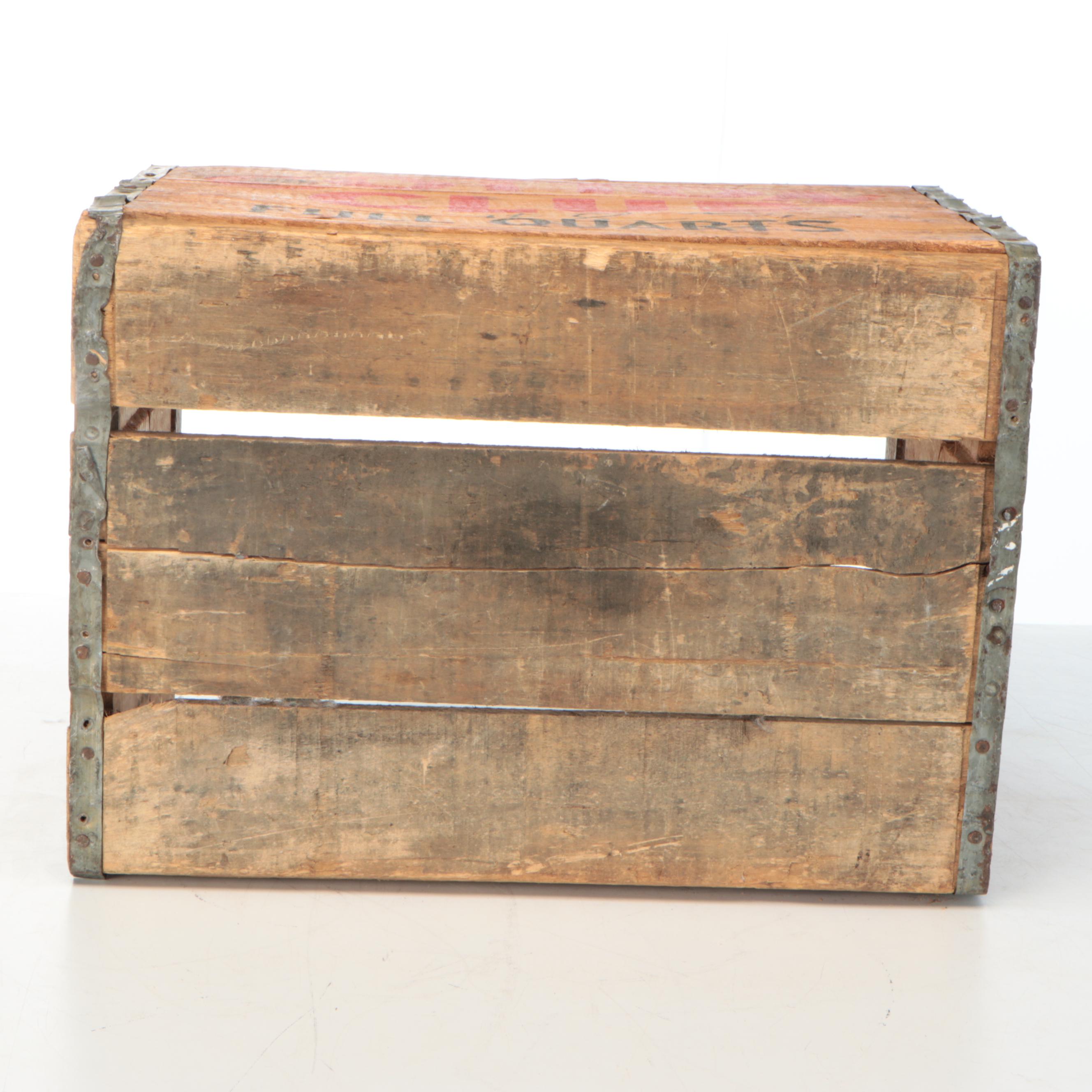Cotton Club Wooden Advertising Crate, Mid-20th Century