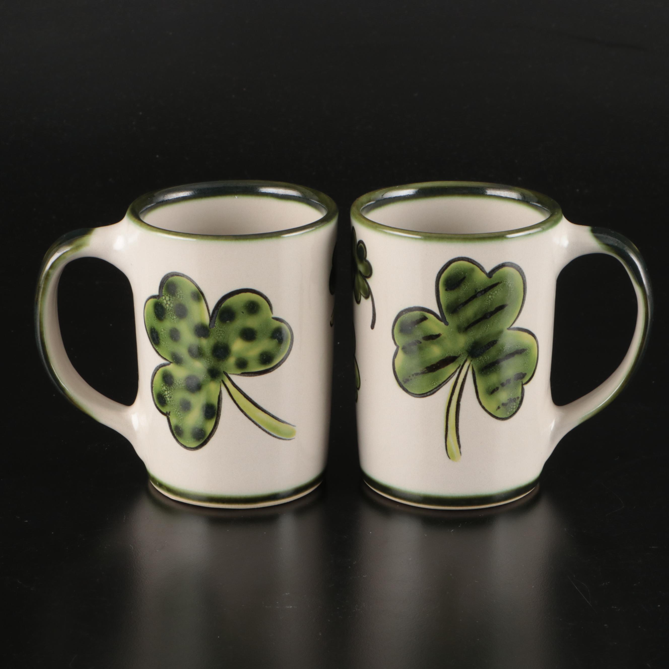 Williams-Sonoma Embroidered Cotton Table Linens with Ceramic Cups and Charger