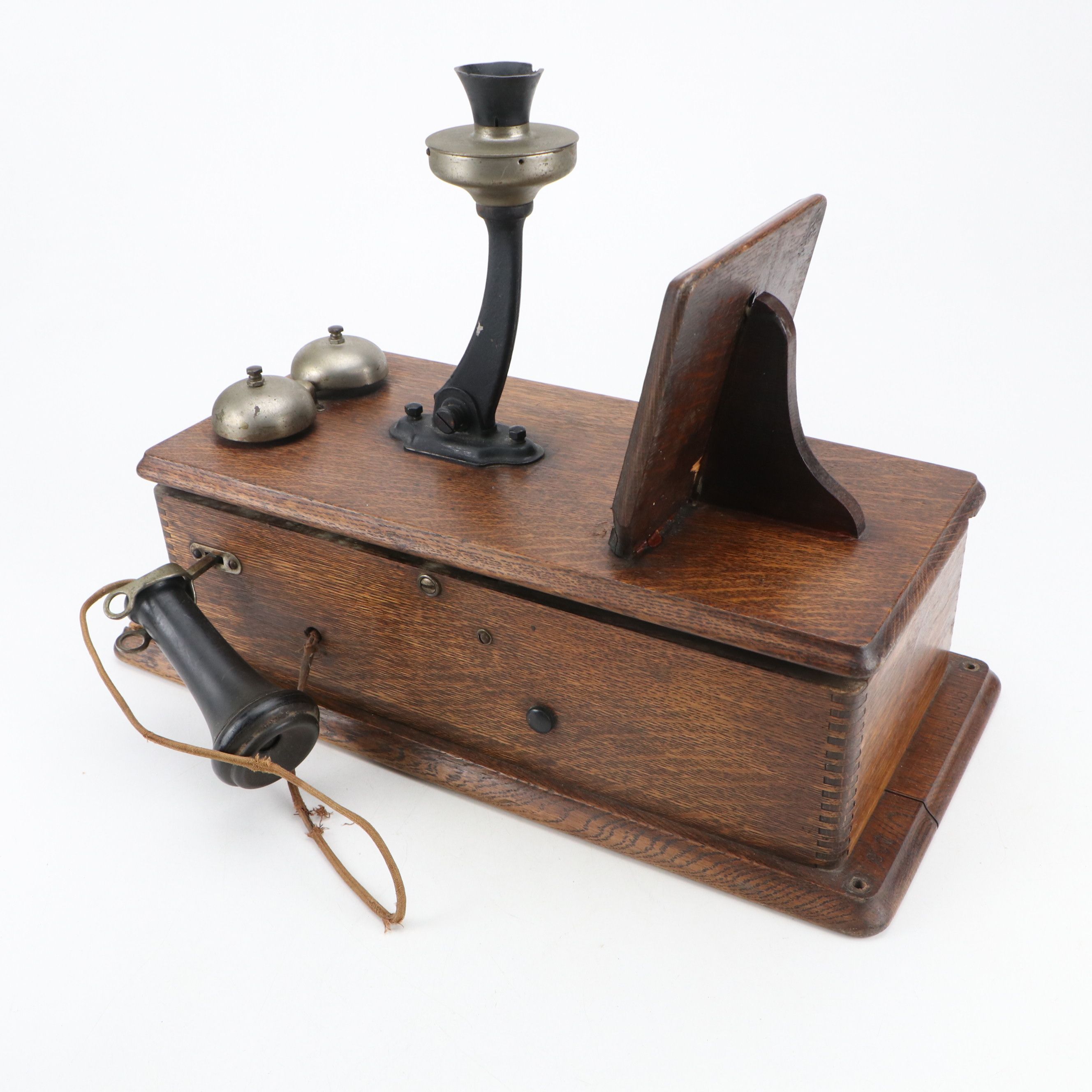 Stromberg-Carlson Oak-Cased Hand-Crank Wall Mounted Telephone