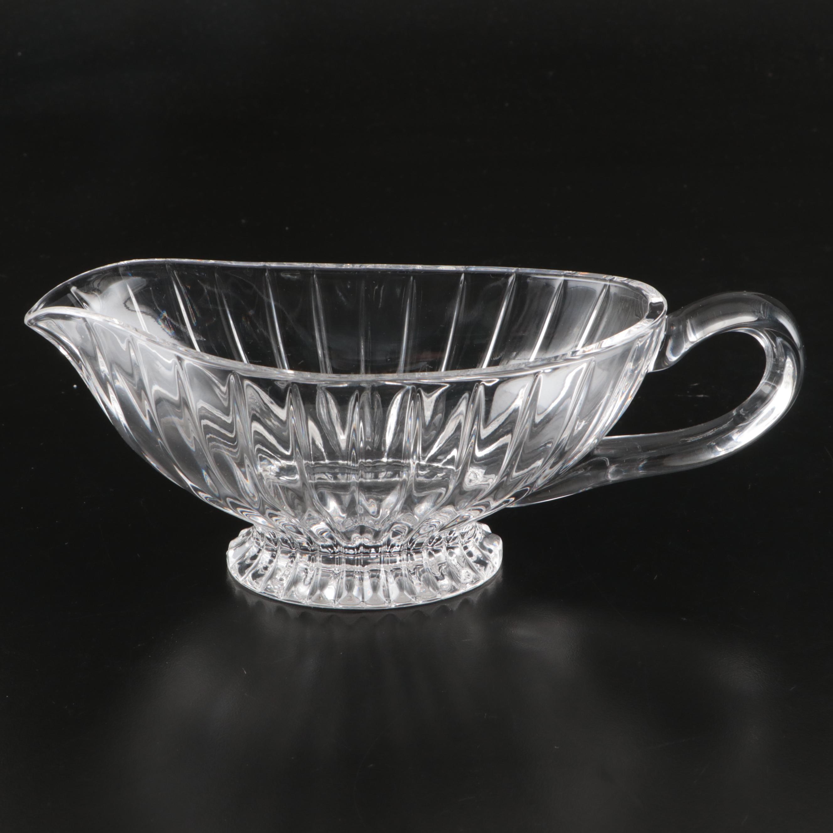 Mikasa "Park Lane" Sauce Boat and More Crystal Glass Tableware