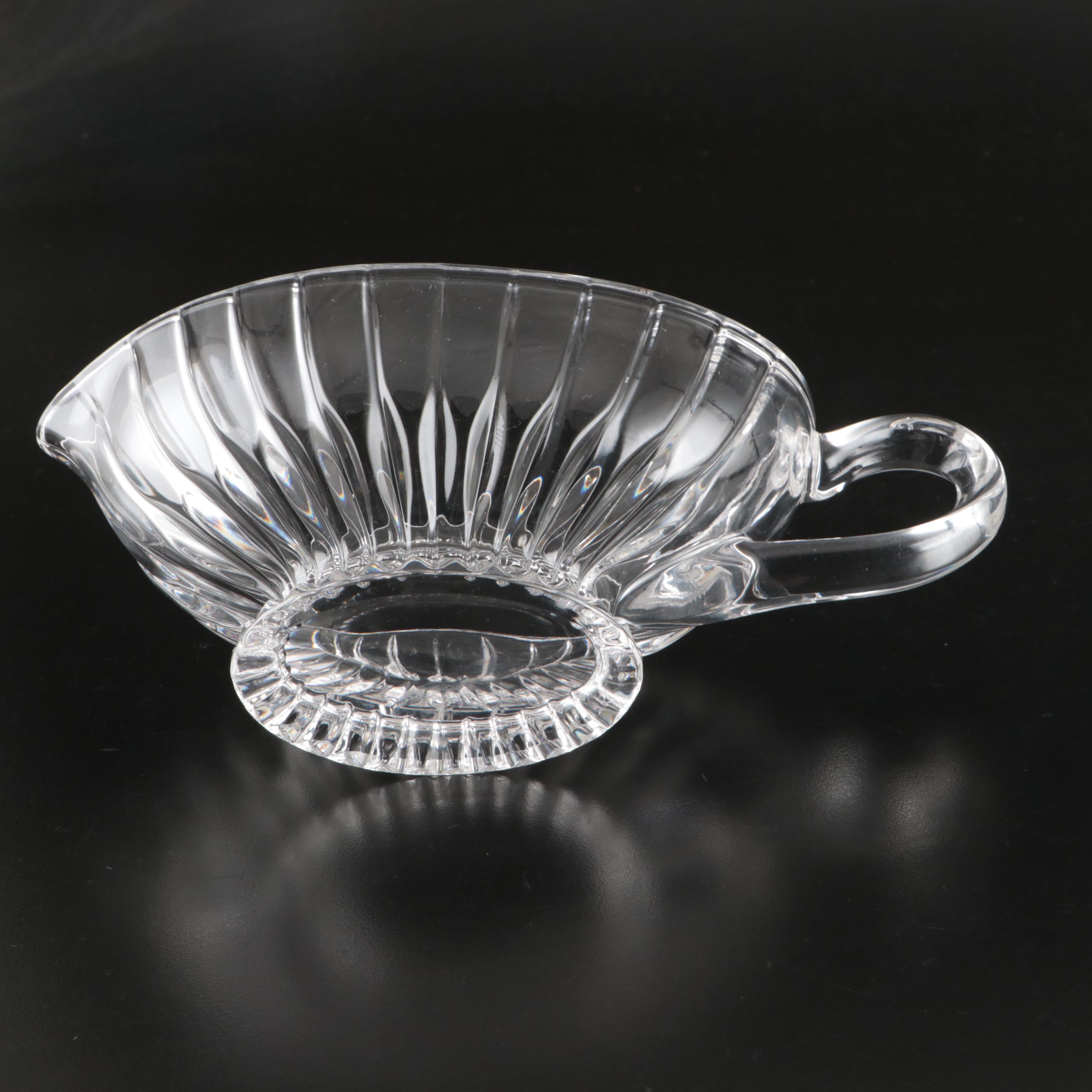 Mikasa "Park Lane" Sauce Boat and More Crystal Glass Tableware