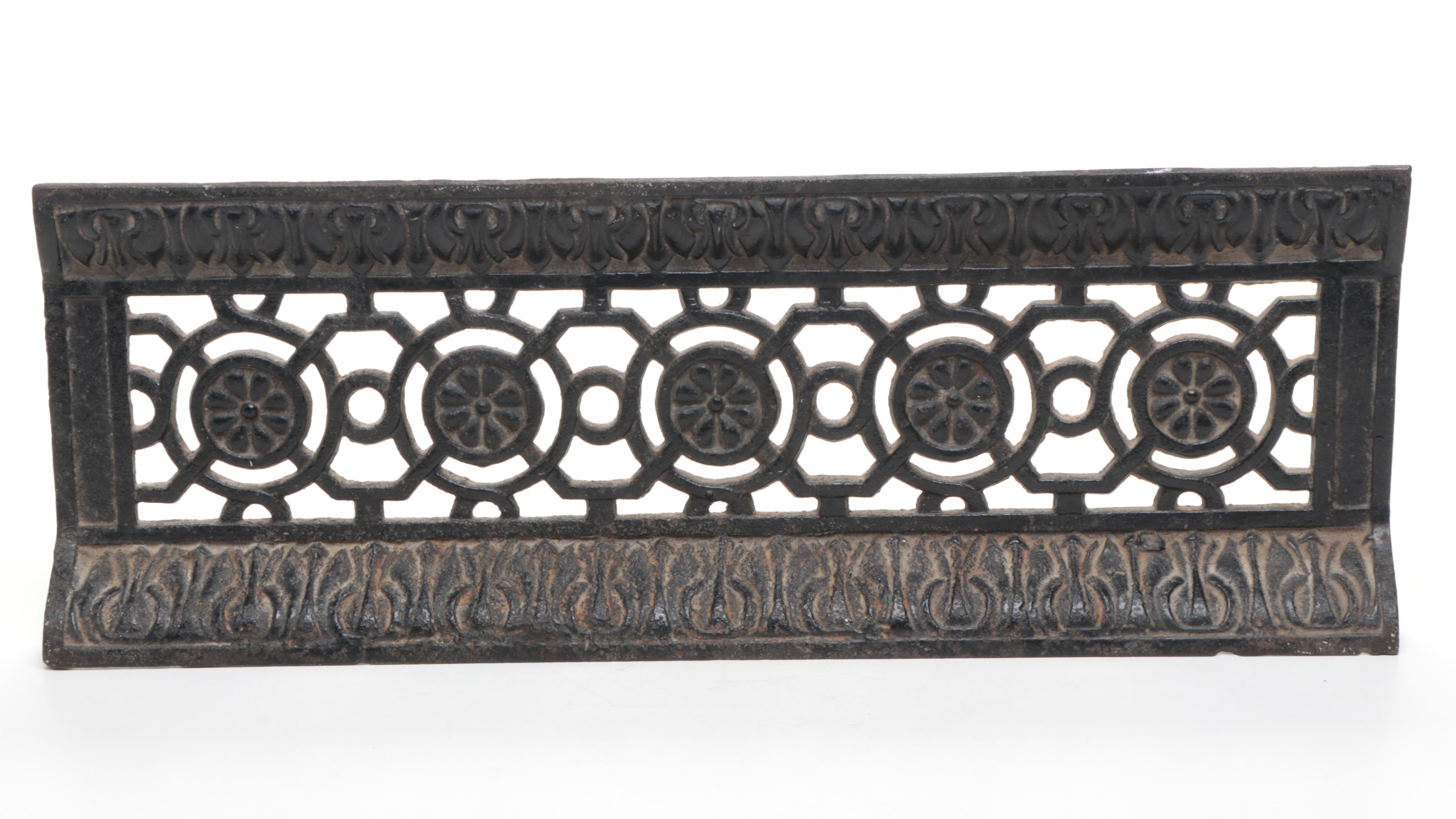 Two Cast Iron Grate Covers