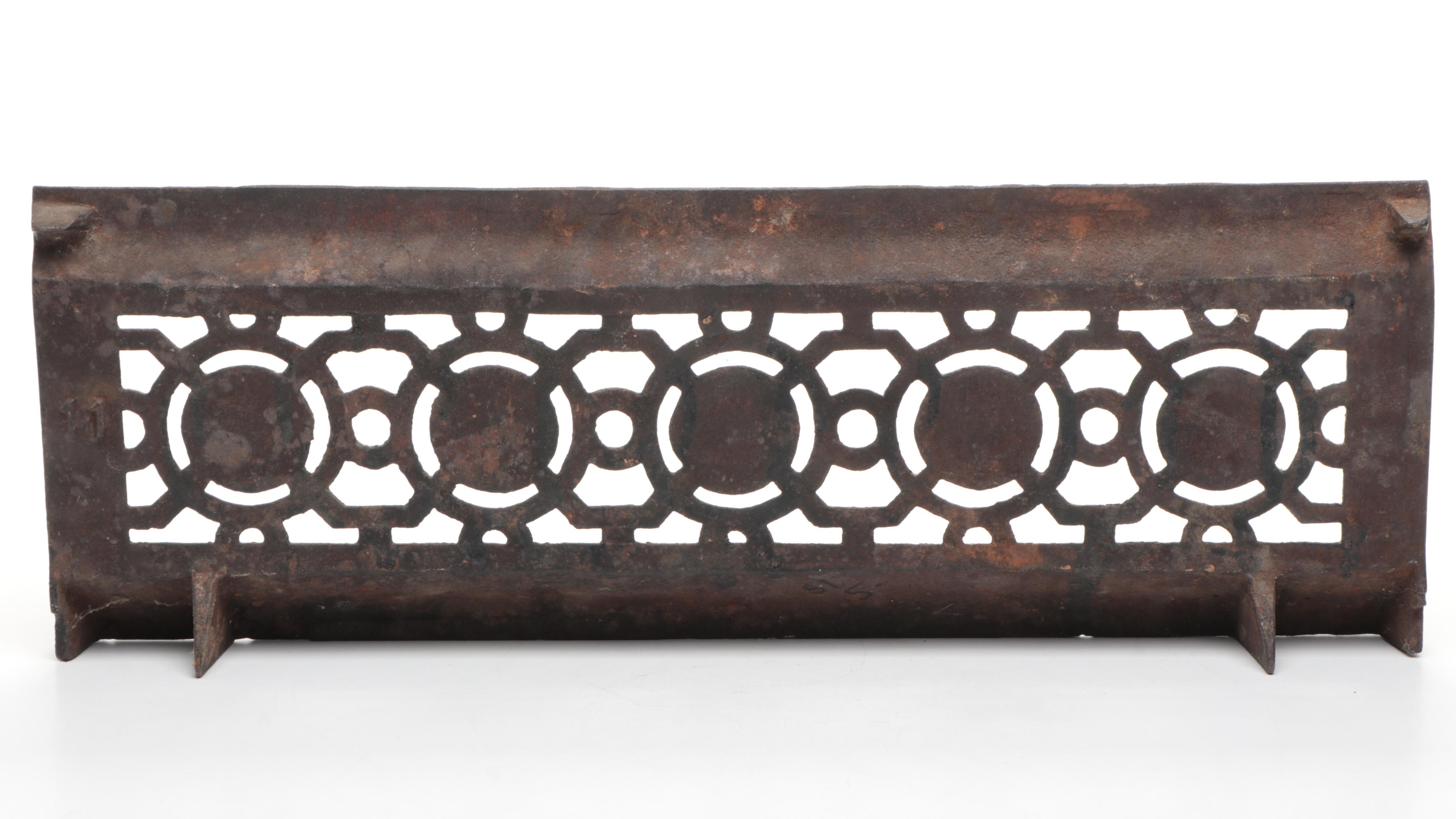 Two Cast Iron Grate Covers