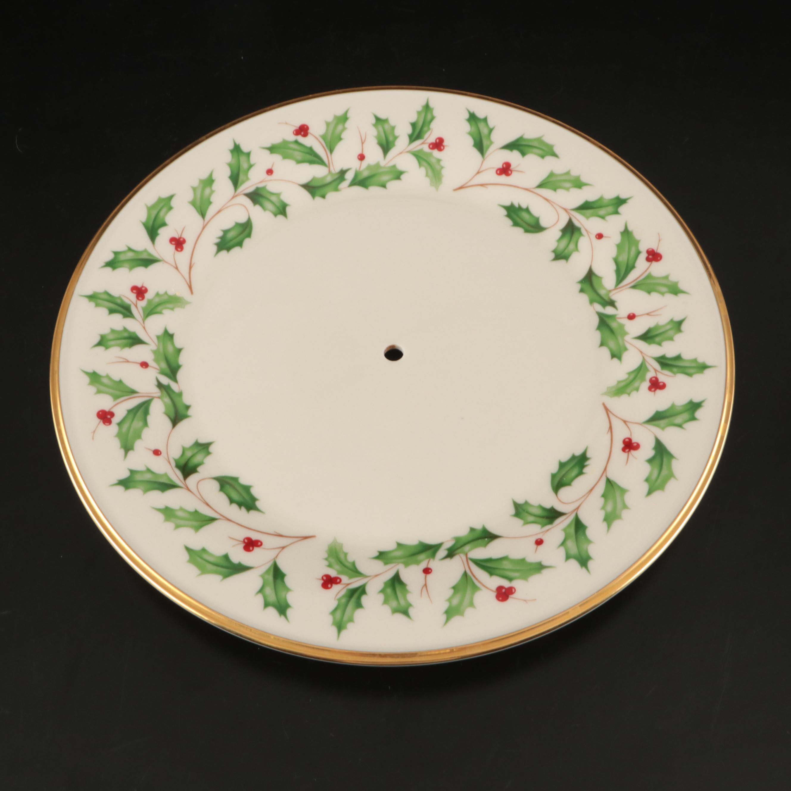 Lenox Holiday Mistletoe and Spode Christmas Tree Pattern Ceramic Serveware