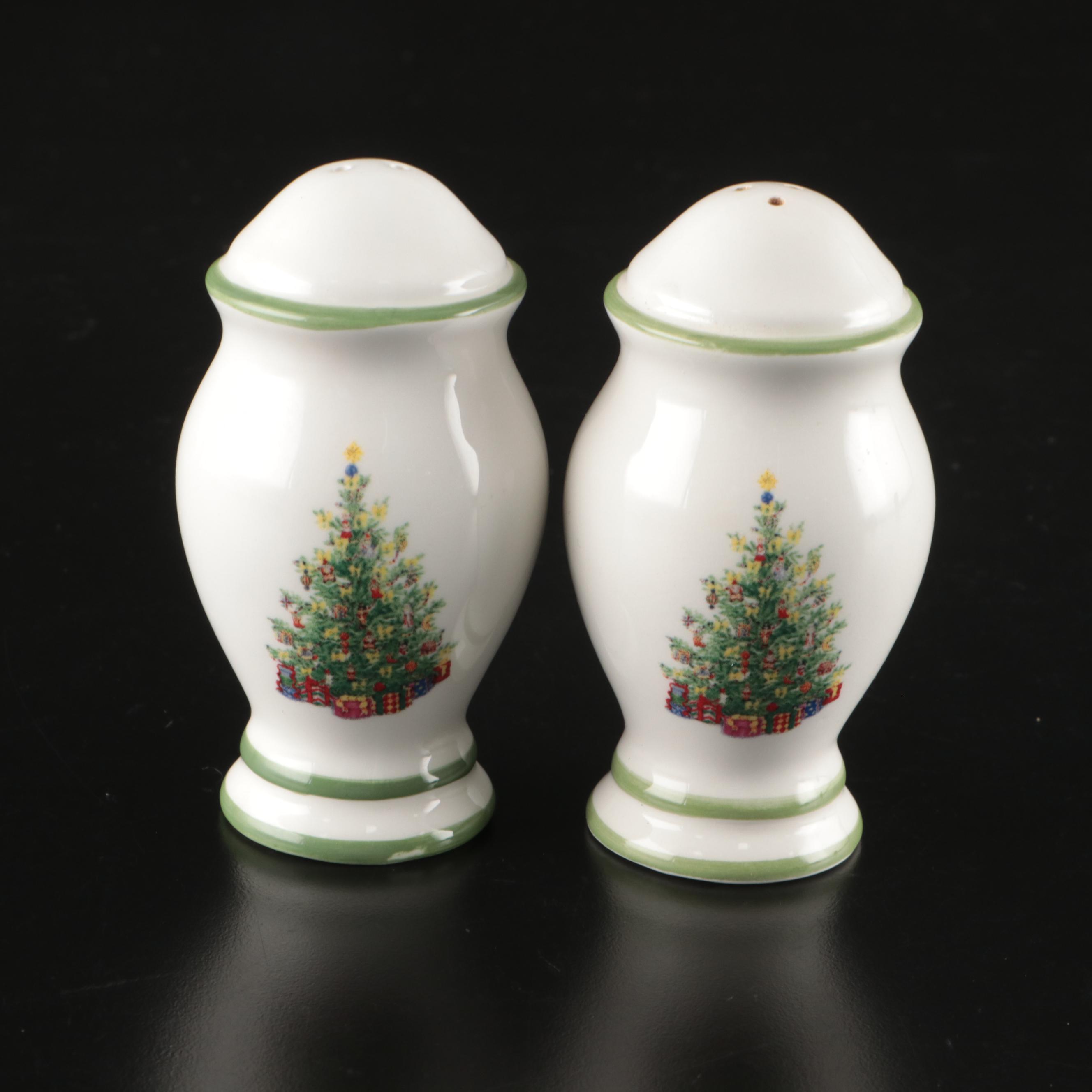 Lenox Holiday Mistletoe and Spode Christmas Tree Pattern Ceramic Serveware
