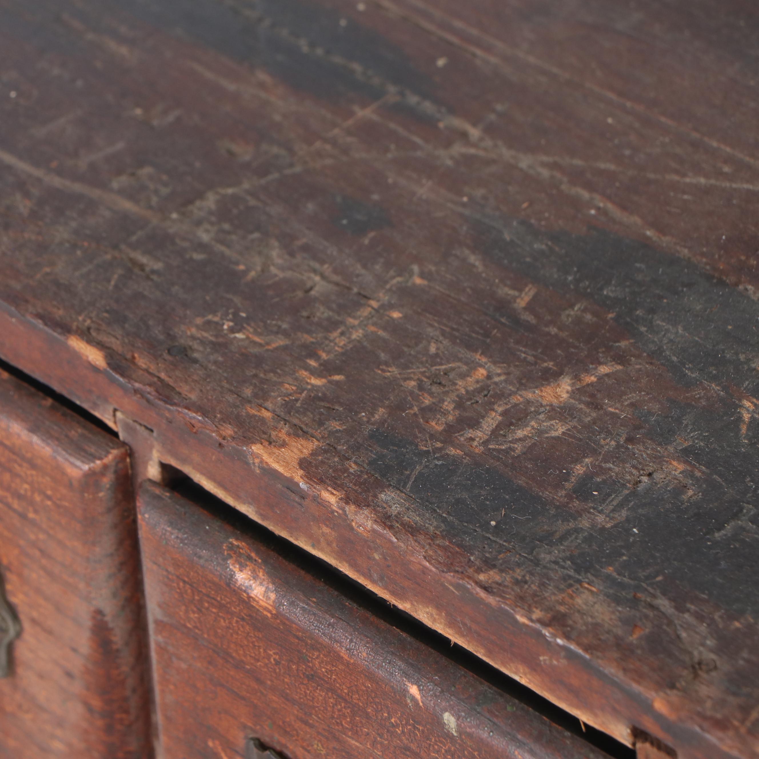 Antique Oak 27 Drawer File Cabinet