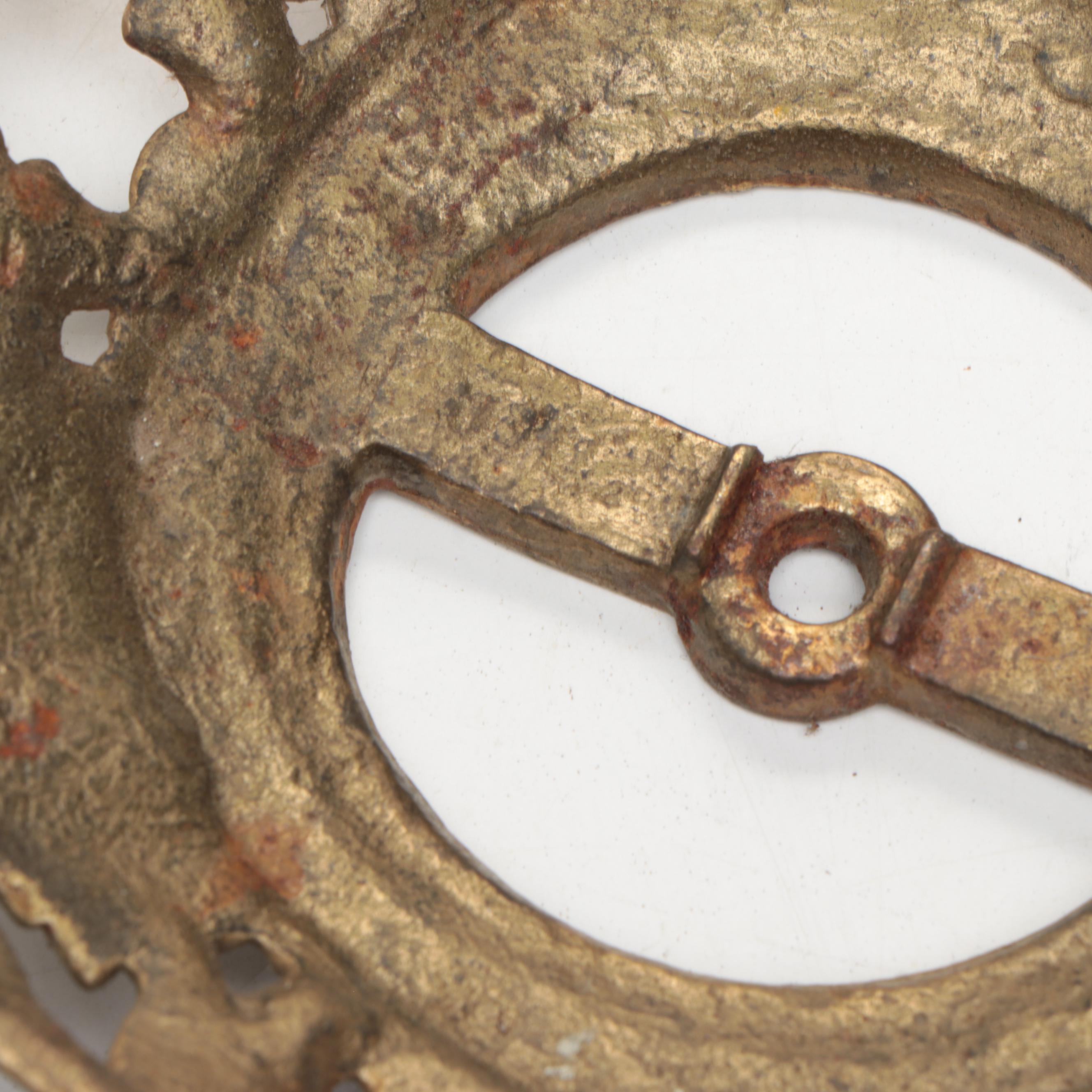 American Cast Brass and Gilt Metal Lamp Base Stands, Early to Mid-20th Century