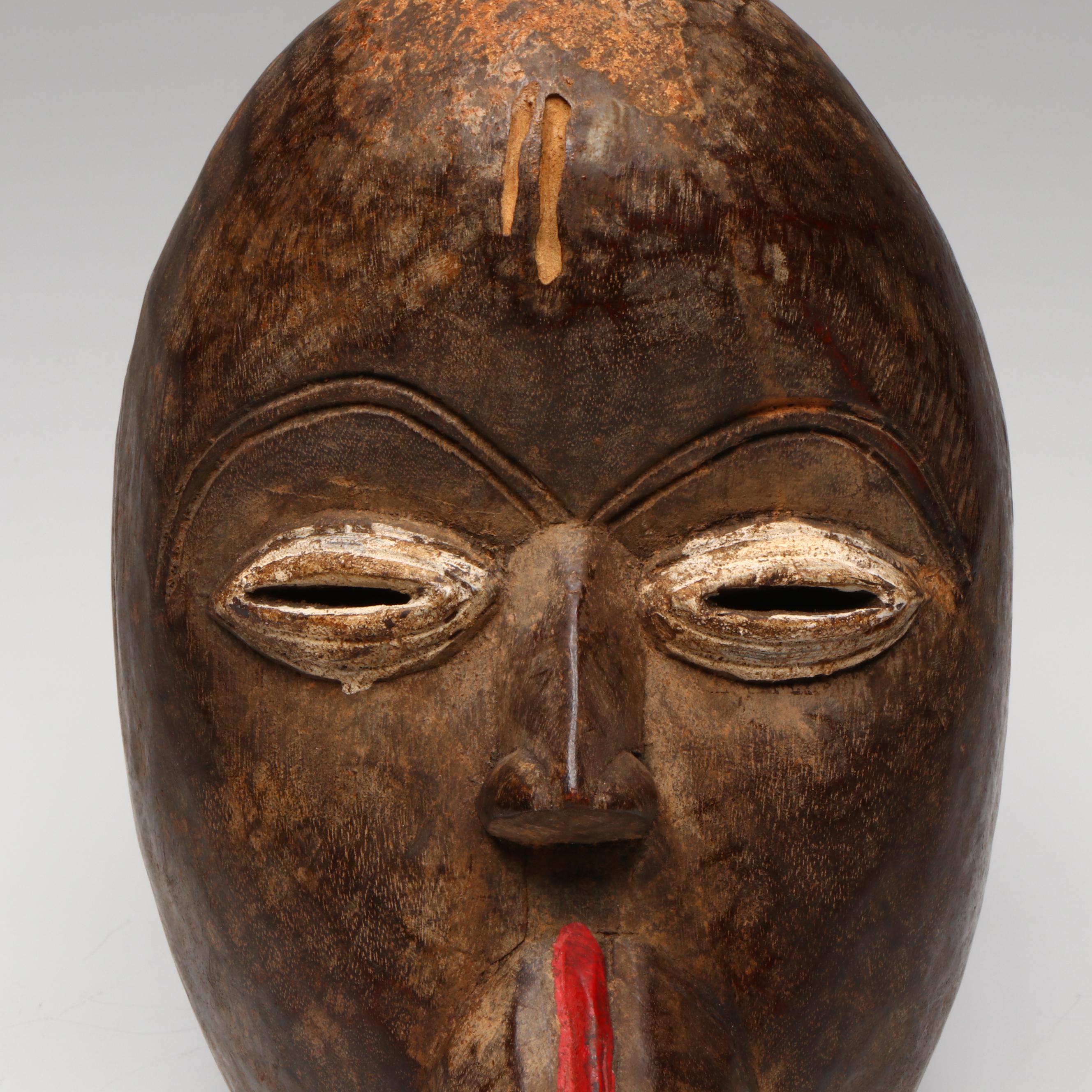 Vintage West African Ivory Coast Dan Poro Society "Gägon" Bird Spirit Mask