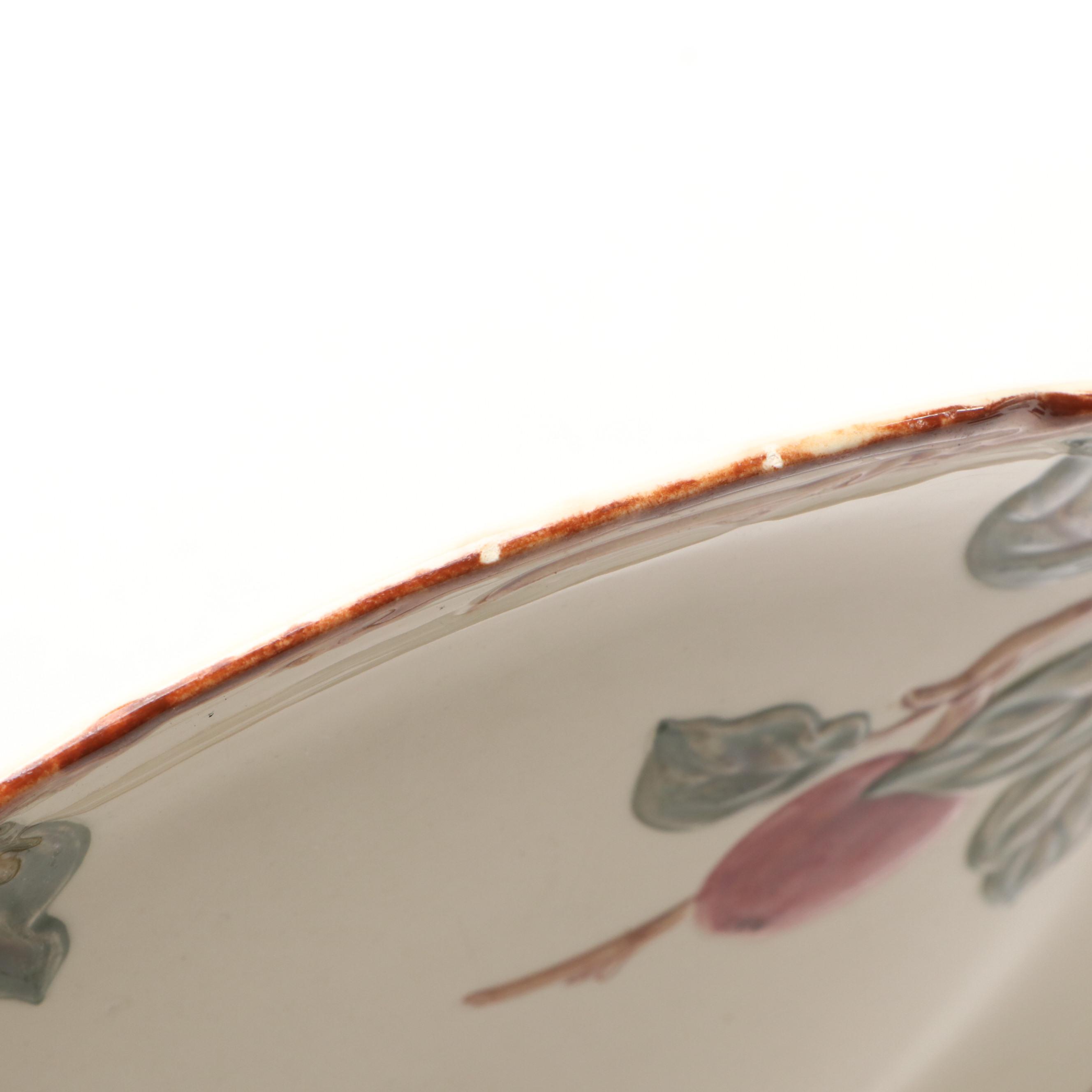 Franciscan "Apple" with Other Ceramic Tom Turkey Platter, 20th Century