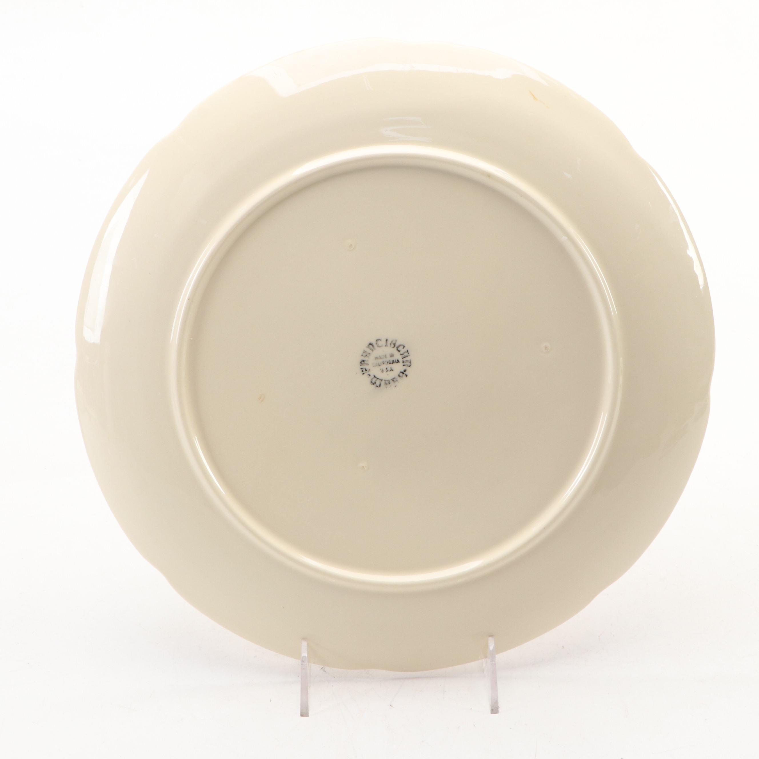 Franciscan "Apple" with Other Ceramic Tom Turkey Platter, 20th Century