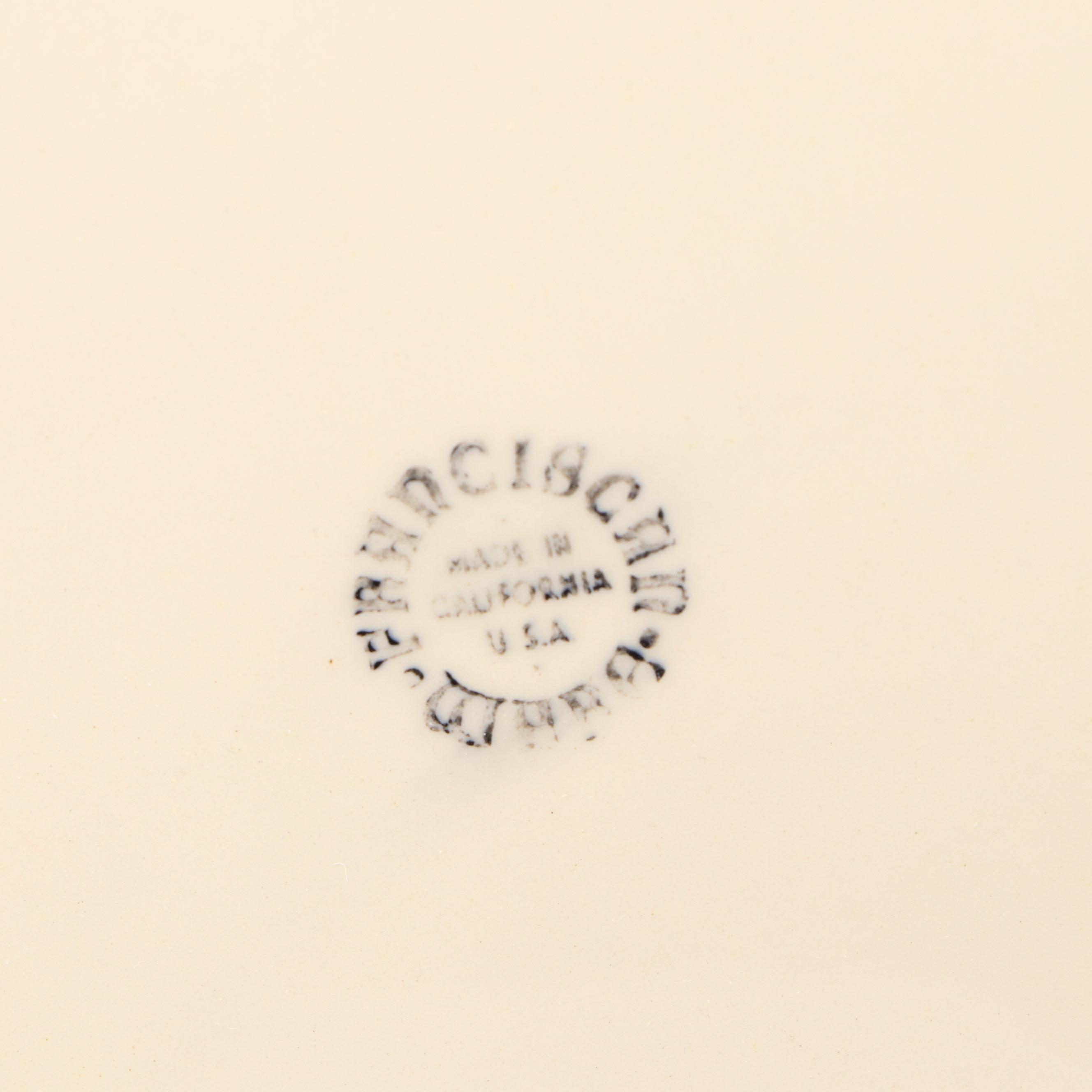 Franciscan "Apple" with Other Ceramic Tom Turkey Platter, 20th Century