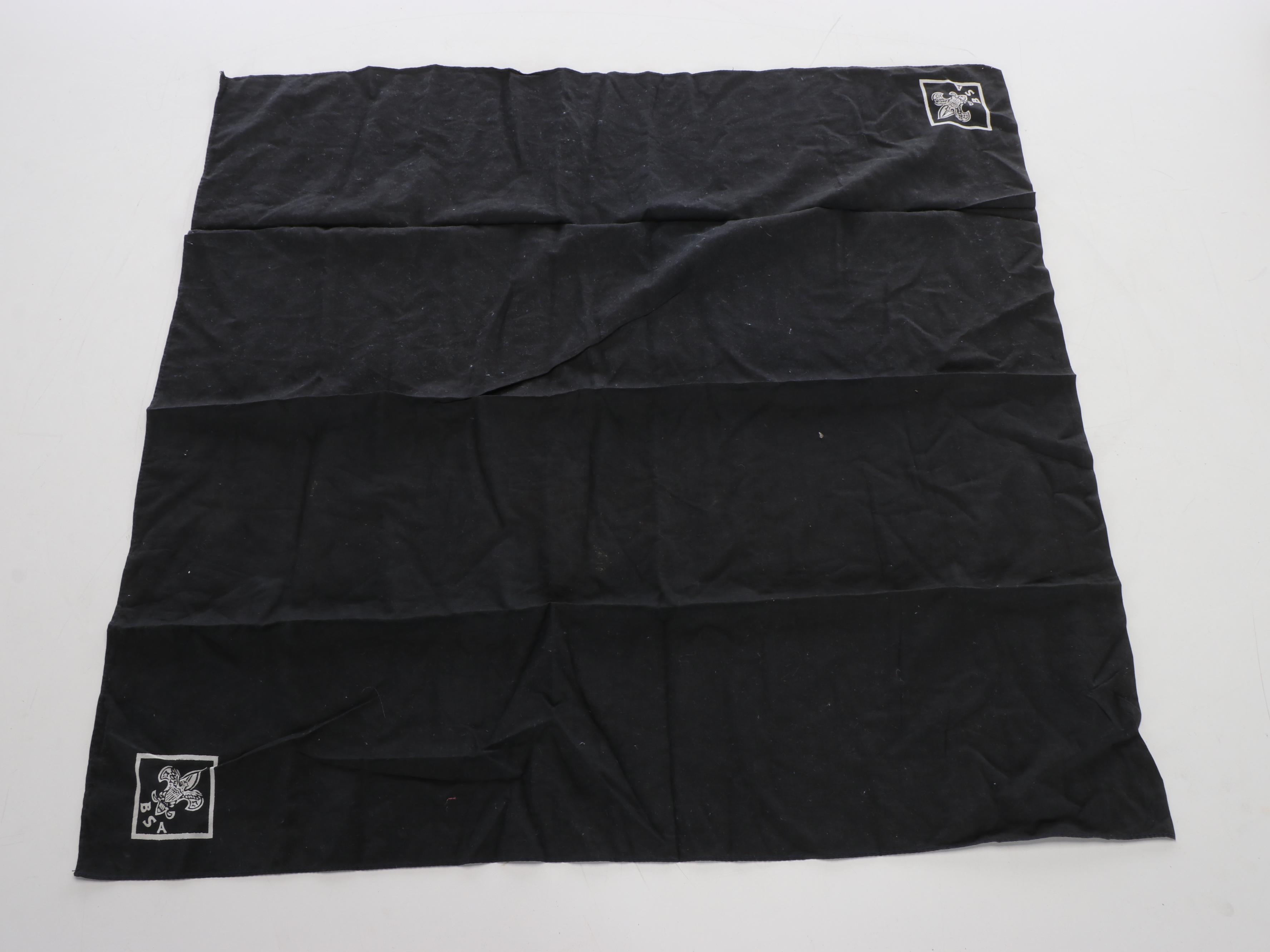 World War II Era Memorabilia Featuring US Army Bags and Photos inside Wood Trunk