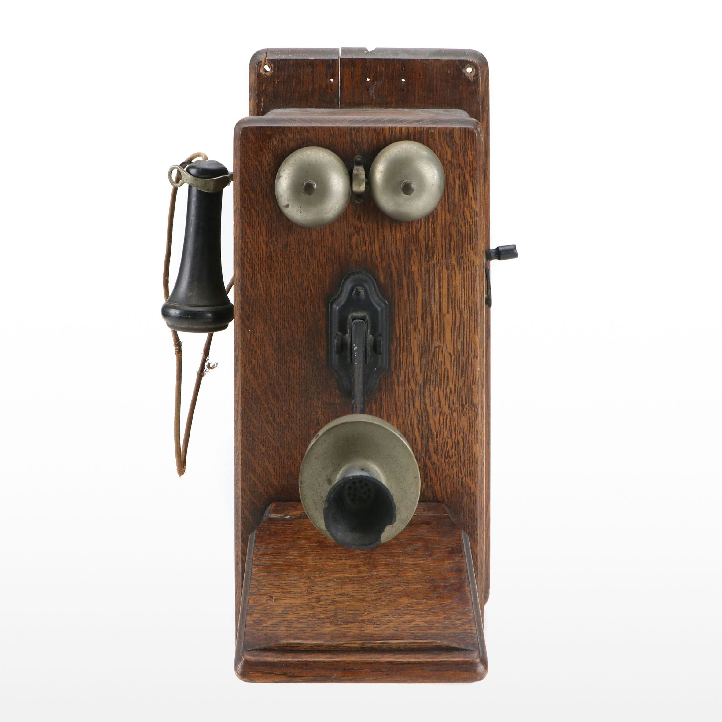 Stromberg-Carlson Oak-Cased Hand-Crank Wall Mounted Telephone