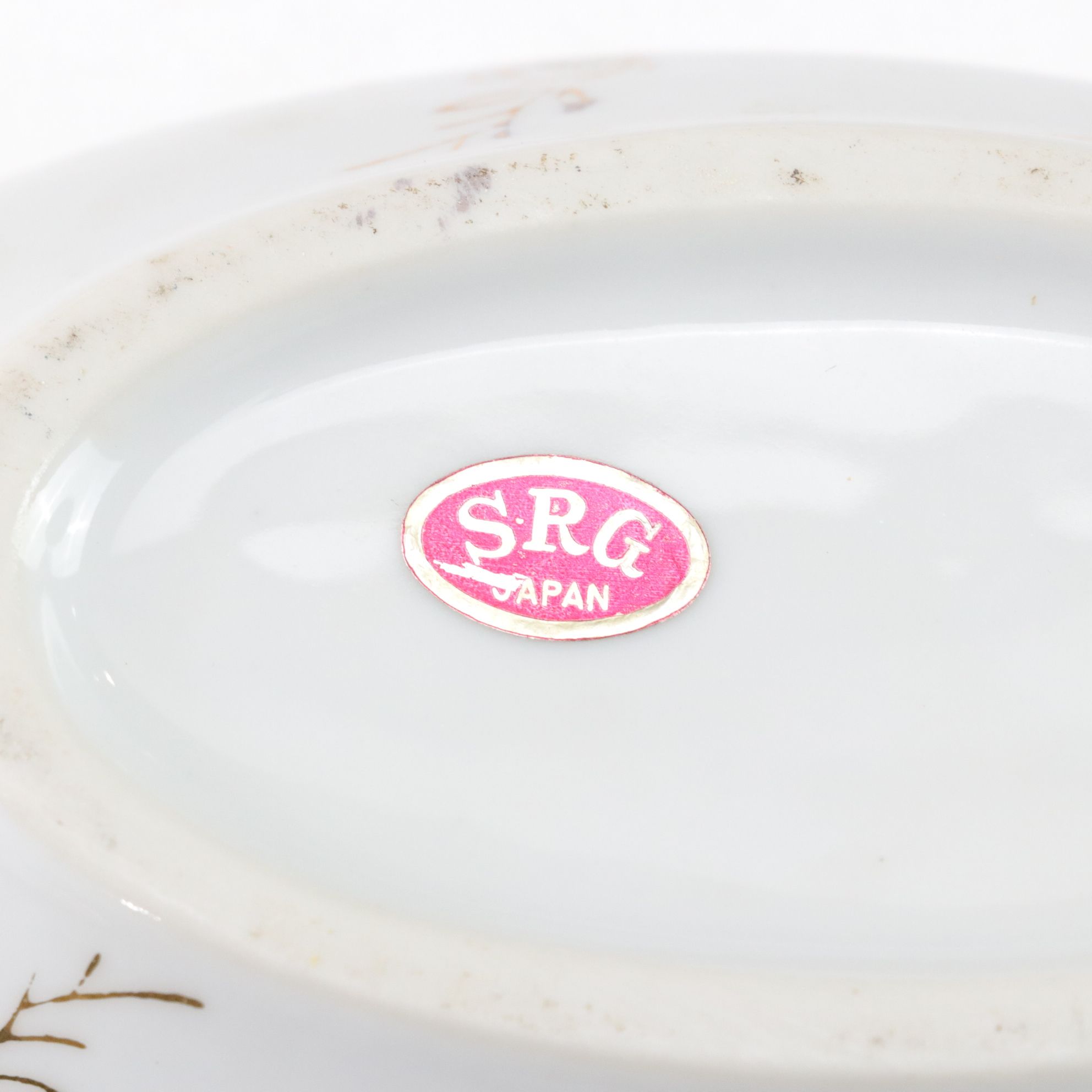 Ceramic and Porcelain Eggs with Tin Souvenir Egg in Faberge Pattern