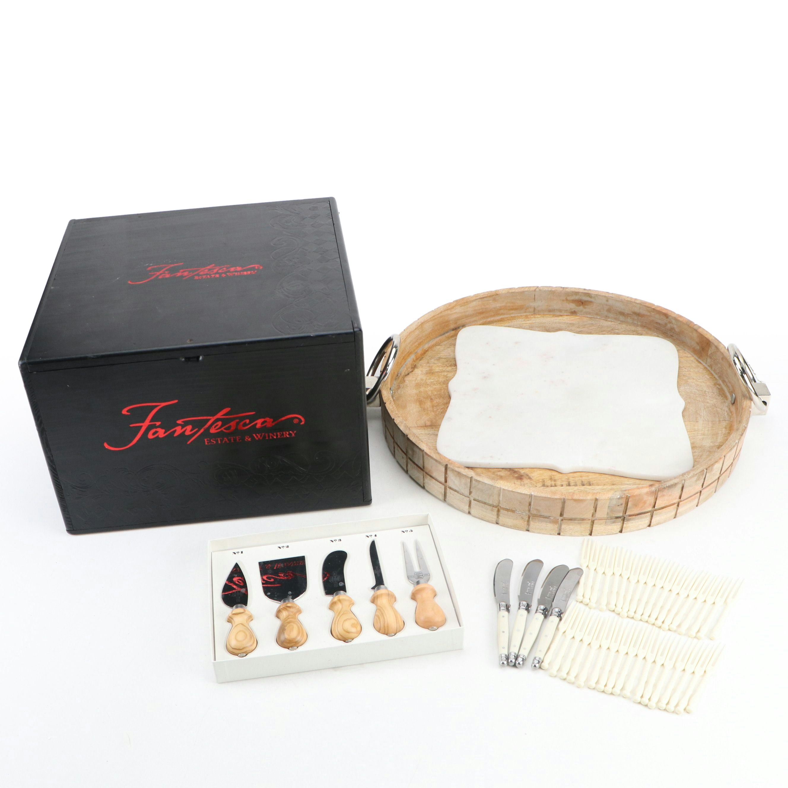 Jean Dubost Laguiole and Other Cheese Knives and Other Table Accessories