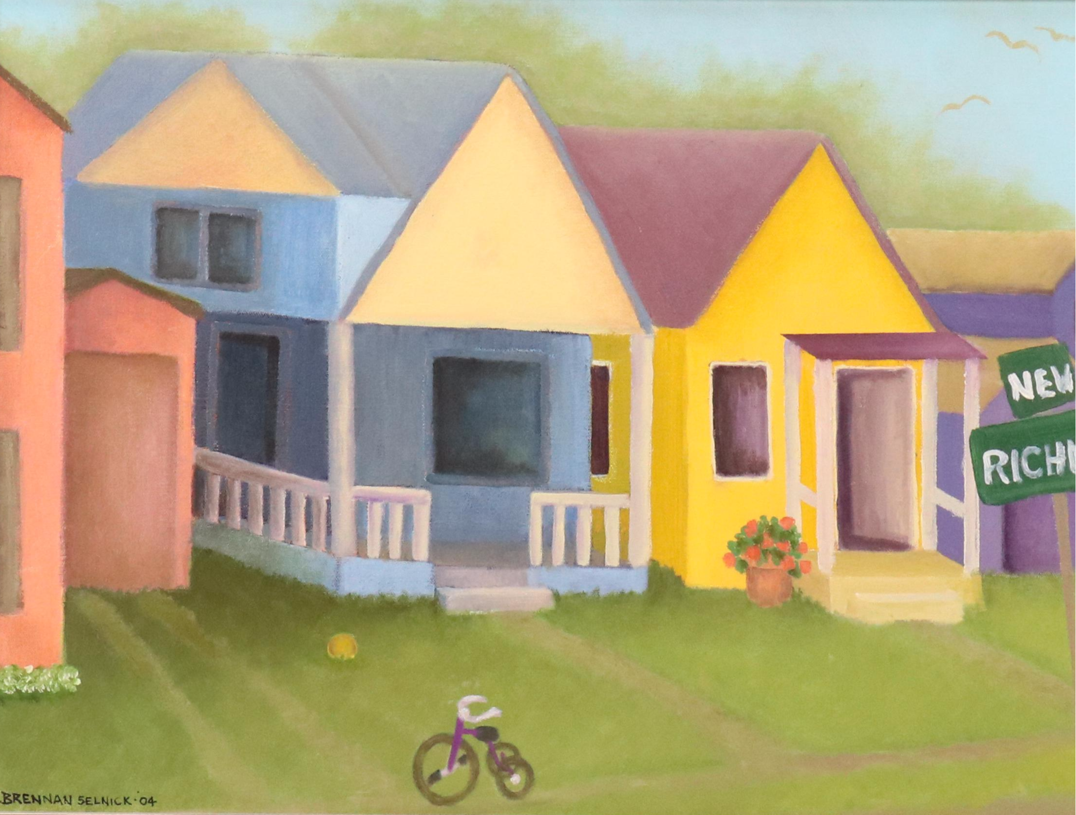 B. Brennan Selnick Residential Landscape Oil Painting, 2004