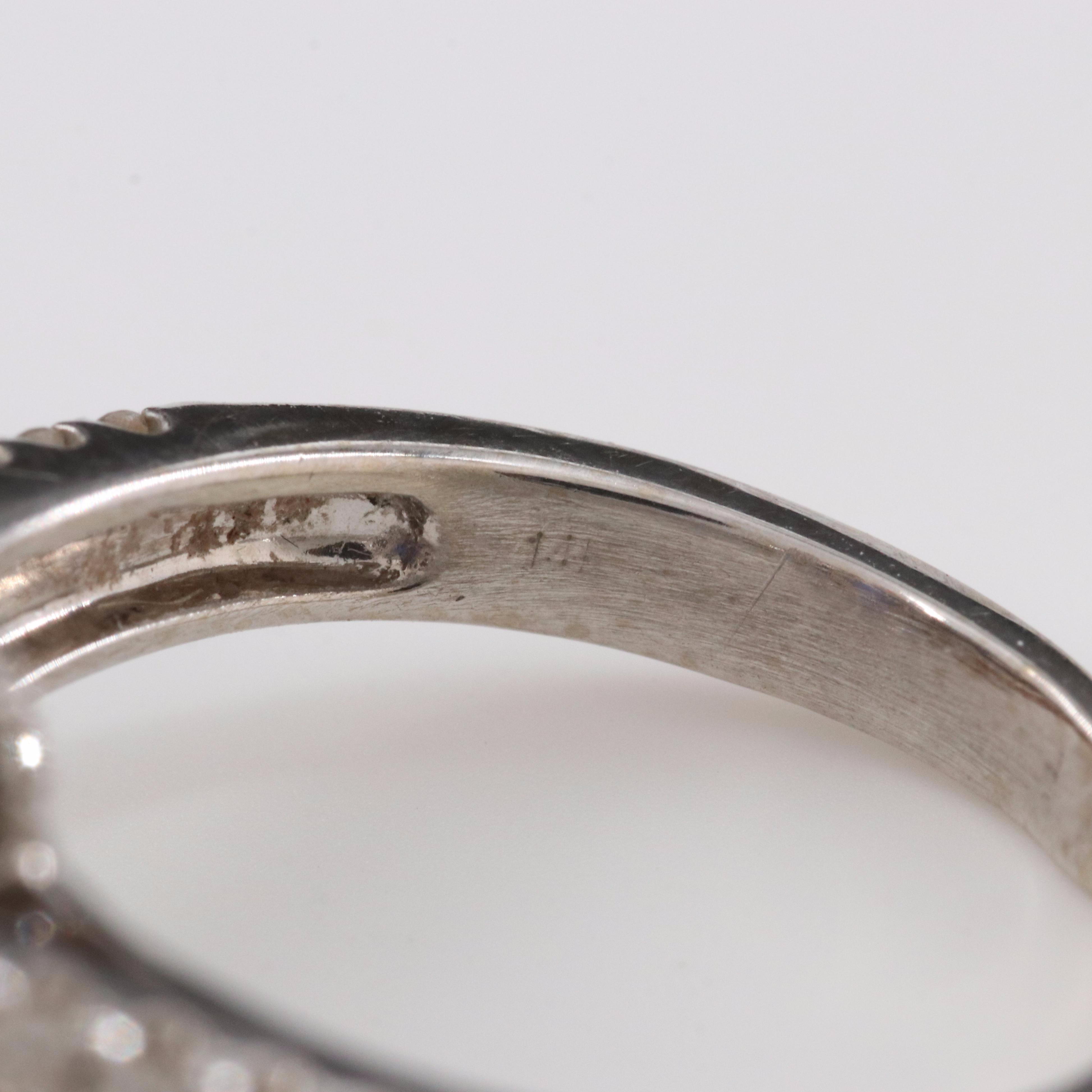 14K 6.02 CT Sapphire and Diamond Ring with GIA Report