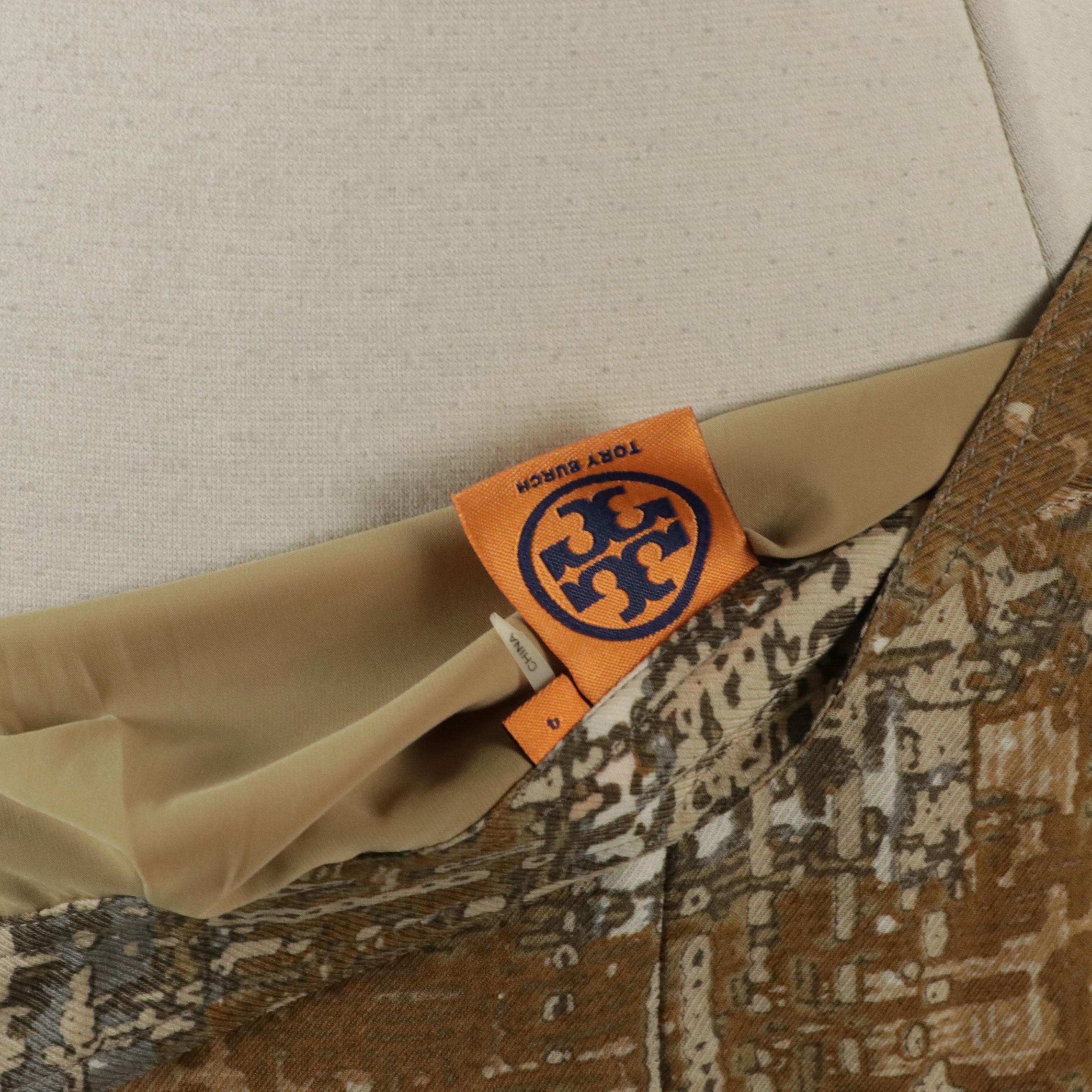 Tory Burch Three-Piece Skirt Set in Silk and Wool Blend