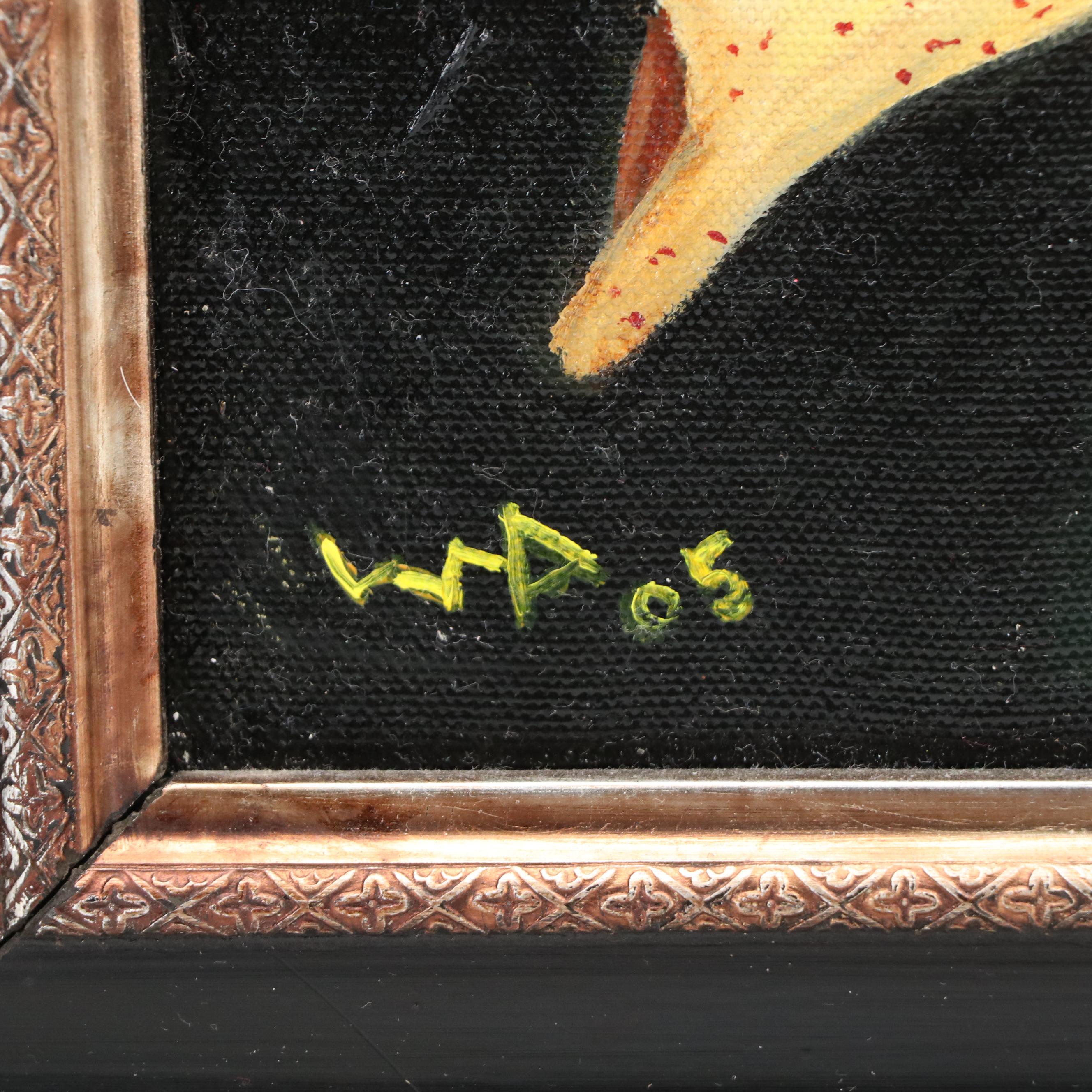 Oil Painting of Cattleya Orchids, 2005