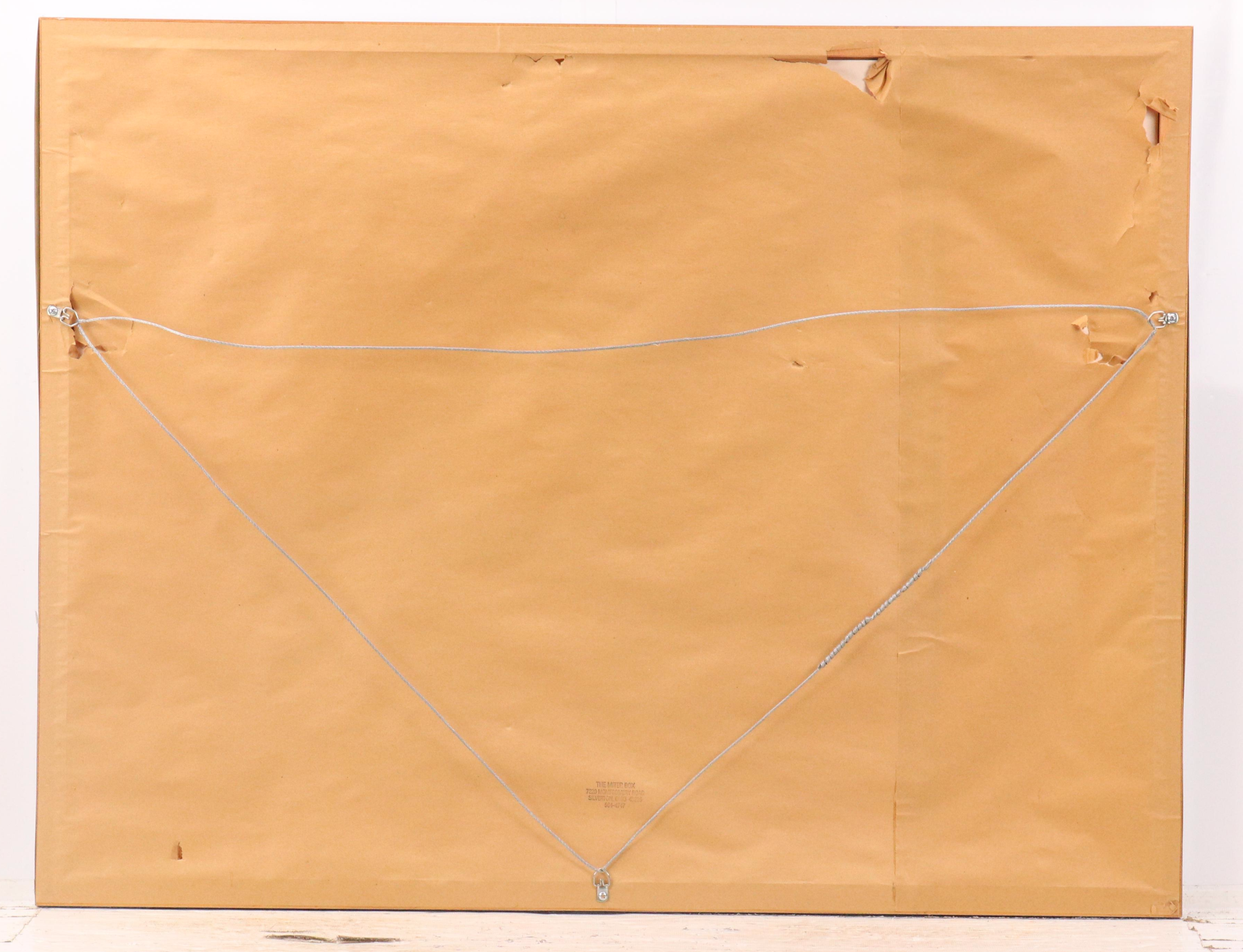 Nancy A. Noël Offset Lithograph of White Cat on Quilt, 1983