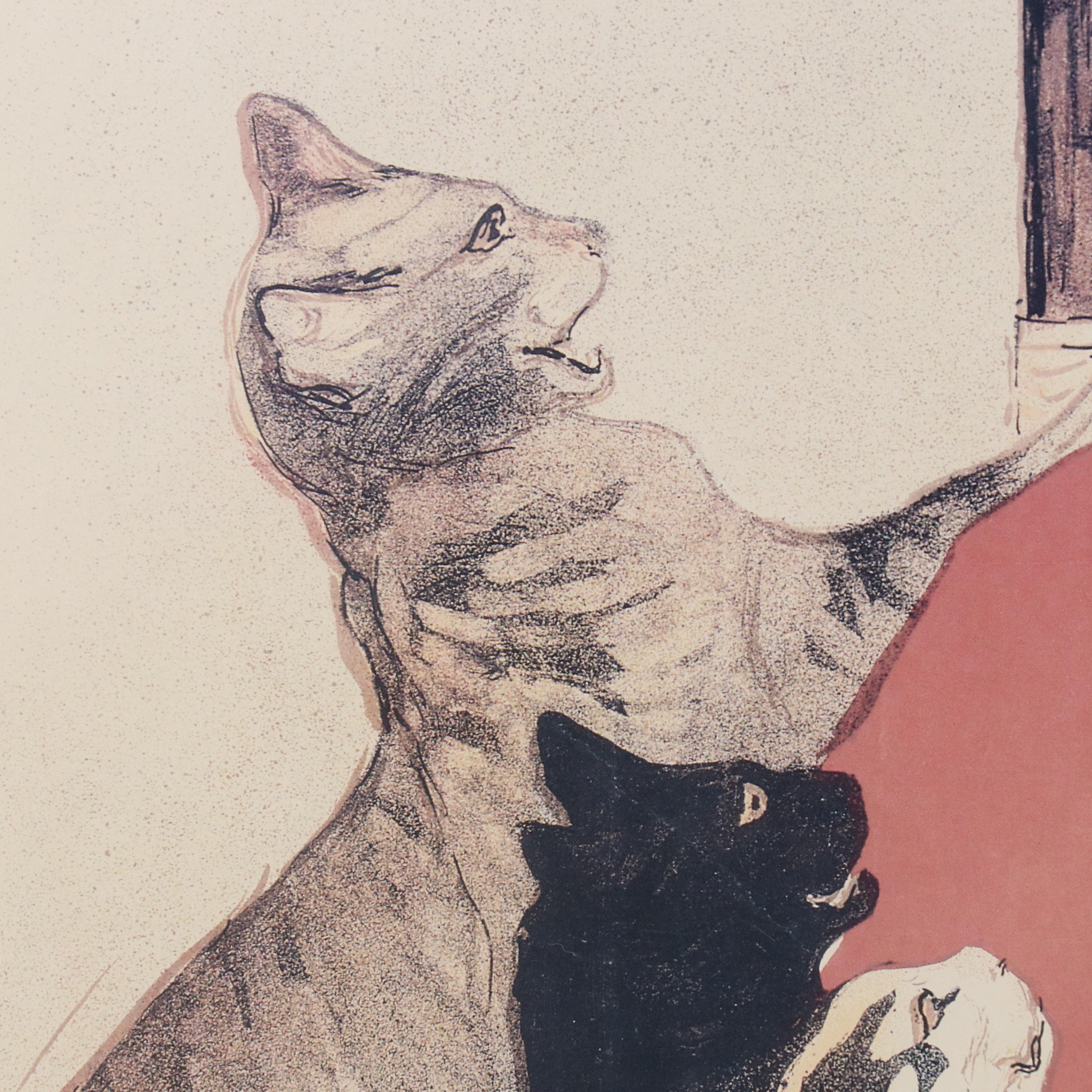 After Théophile Steinlen Offset Lithograph "Lait pur stérilisé de la Vingeanne"