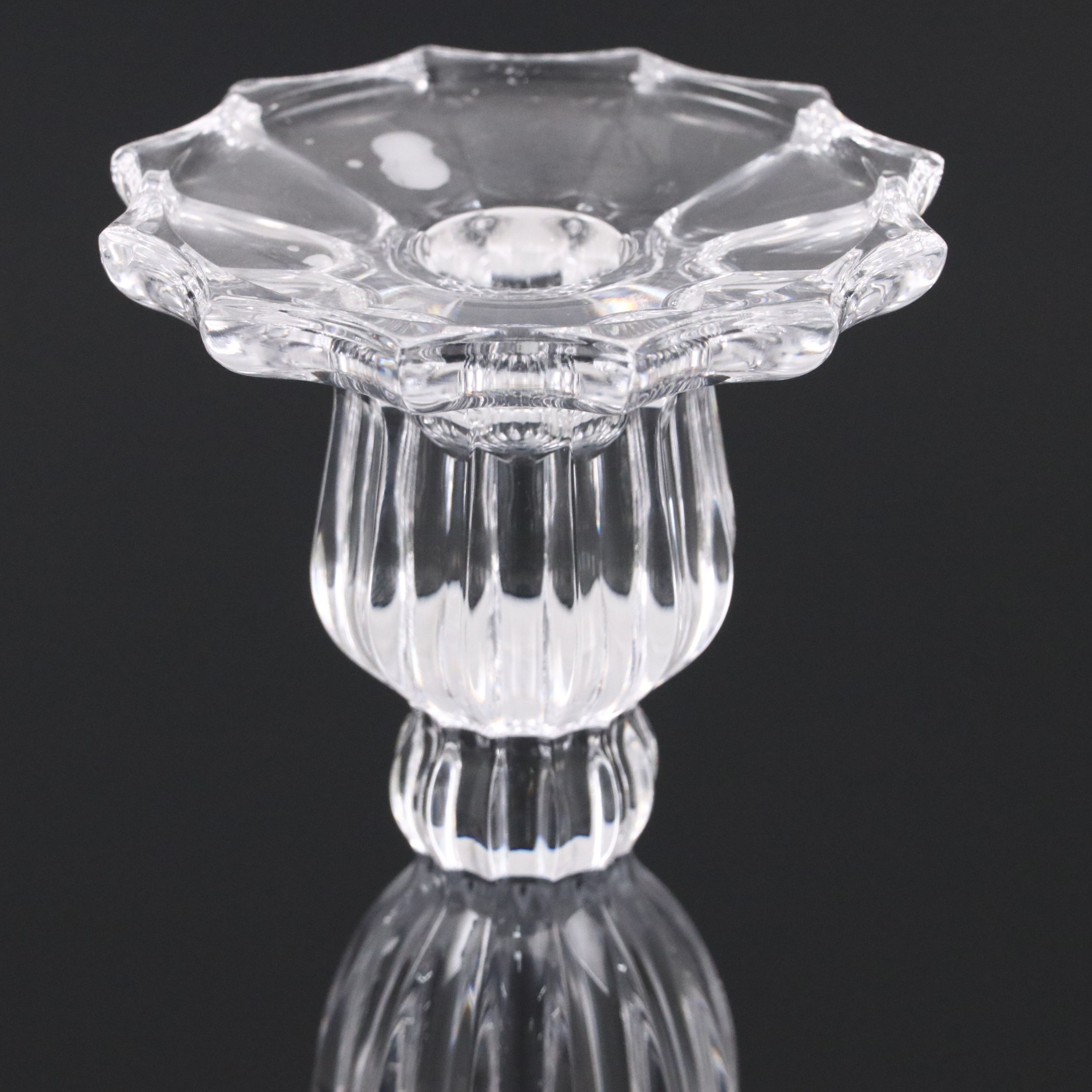 Pair of Mikasa "Audra" Crystal Candlesticks