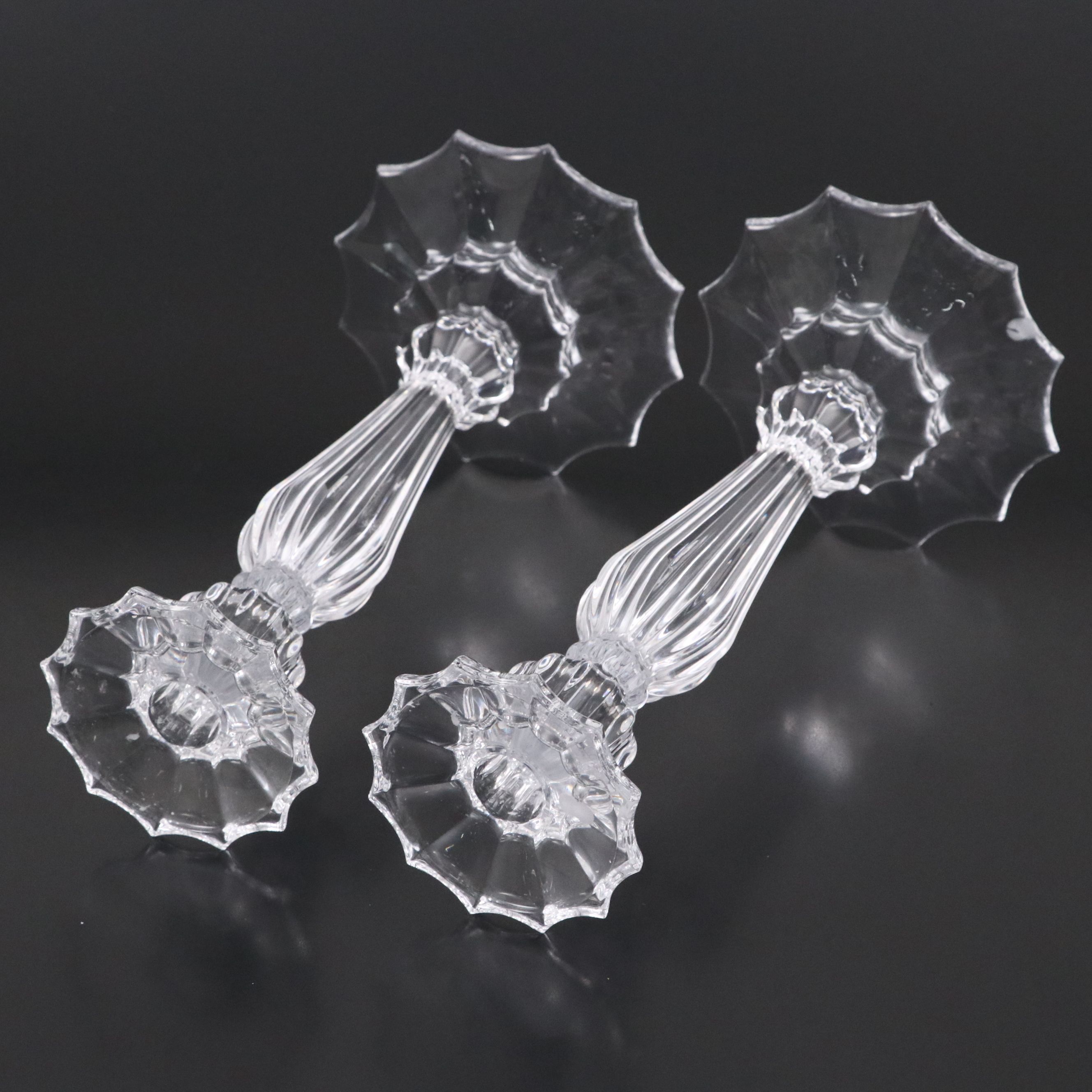 Pair of Mikasa "Audra" Crystal Candlesticks